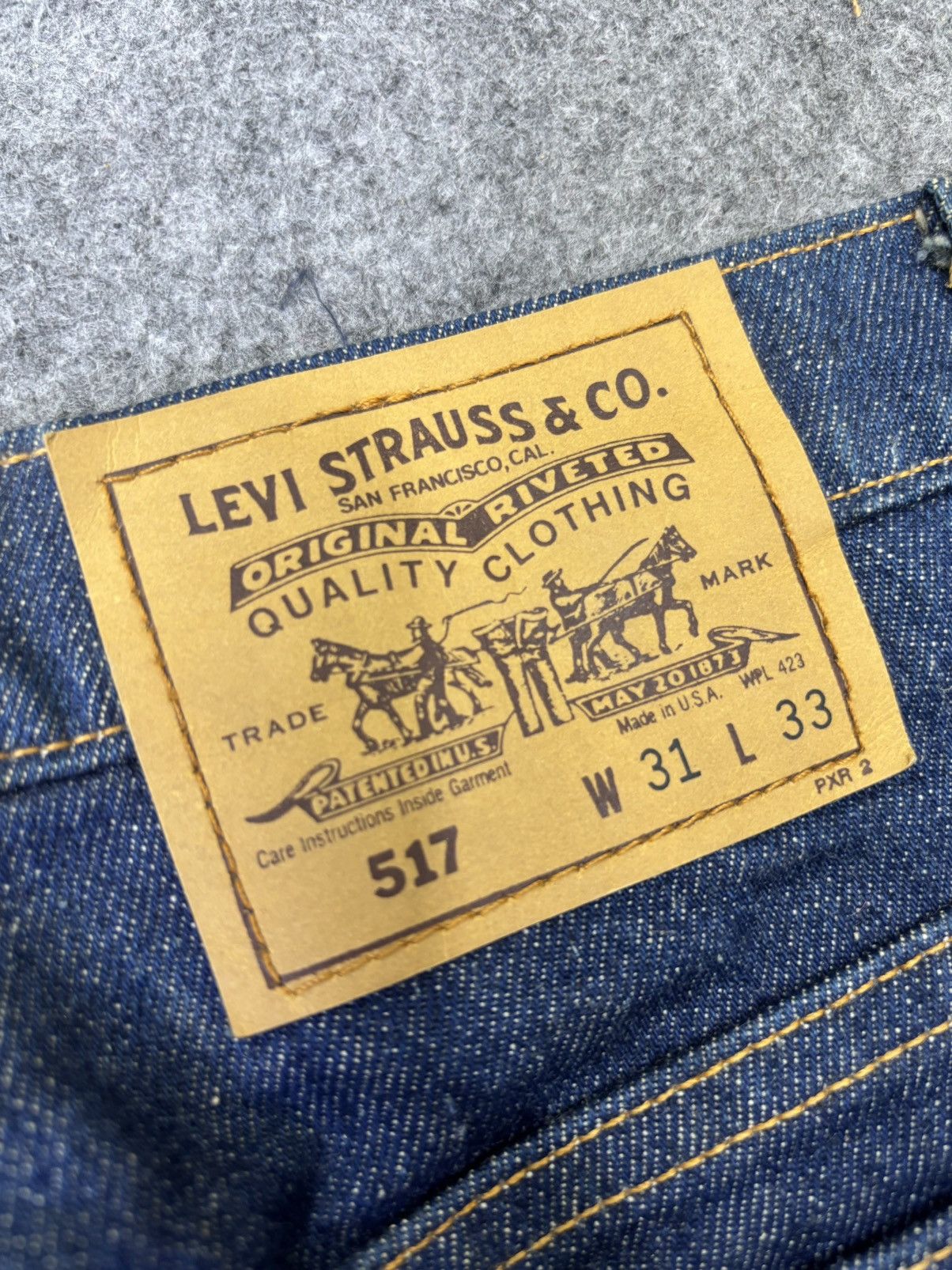 Levi's Flare💥Vintage 90s Levis 517 Orange Tab Flare Denim F787 Size US 31 - 12 Thumbnail