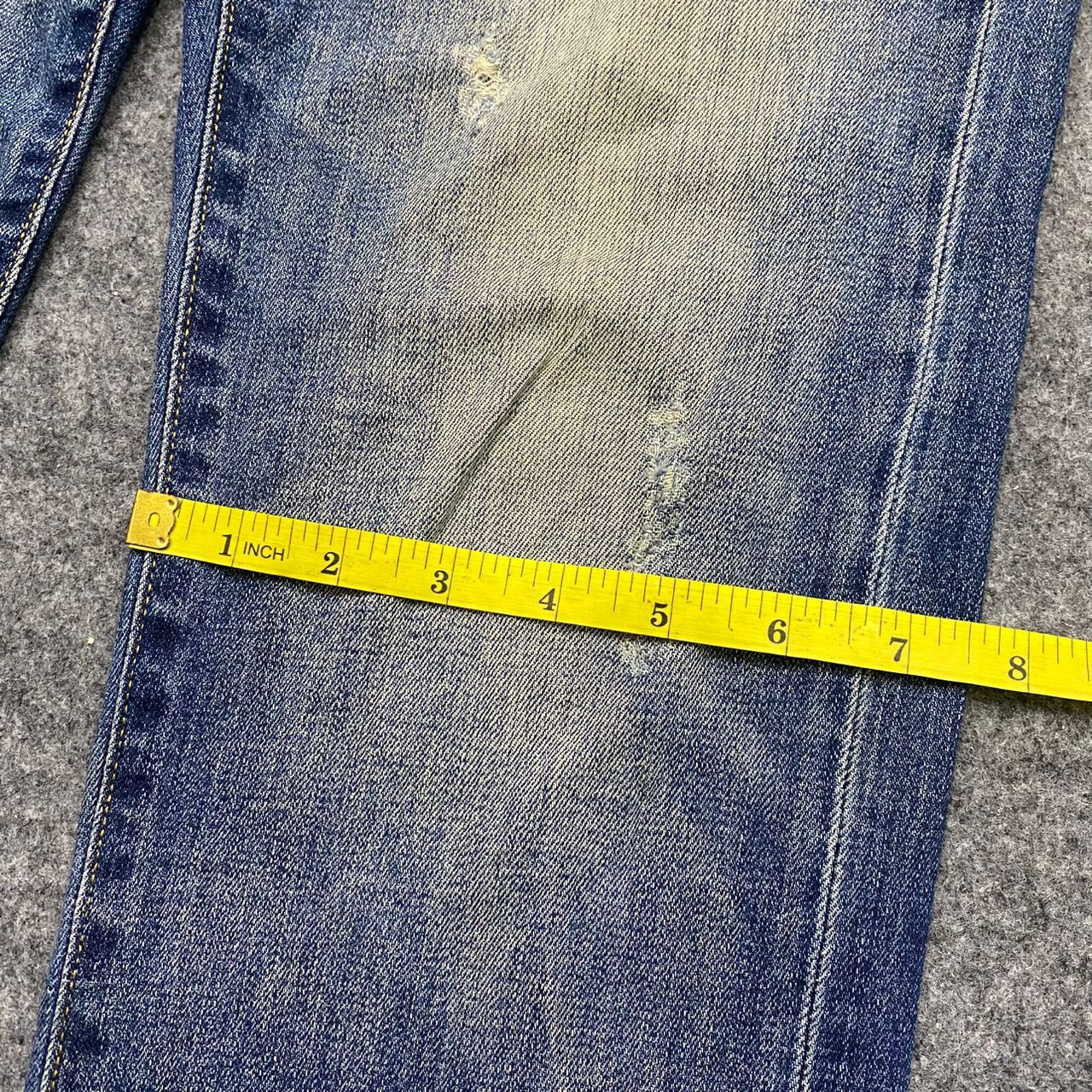 Uniqlo 💥Best Offer💥Vintage Uniqlo Jeans Distressed Denim Size US 32 / EU 48 - 8 Thumbnail