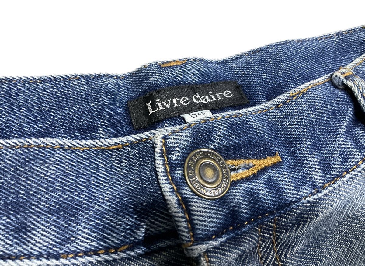 Hysteric Glamour 🔥Sick Y2K Livere Claire Patchwork Hagi Flare Denim Size US 32 / EU 48 - 9 Thumbnail