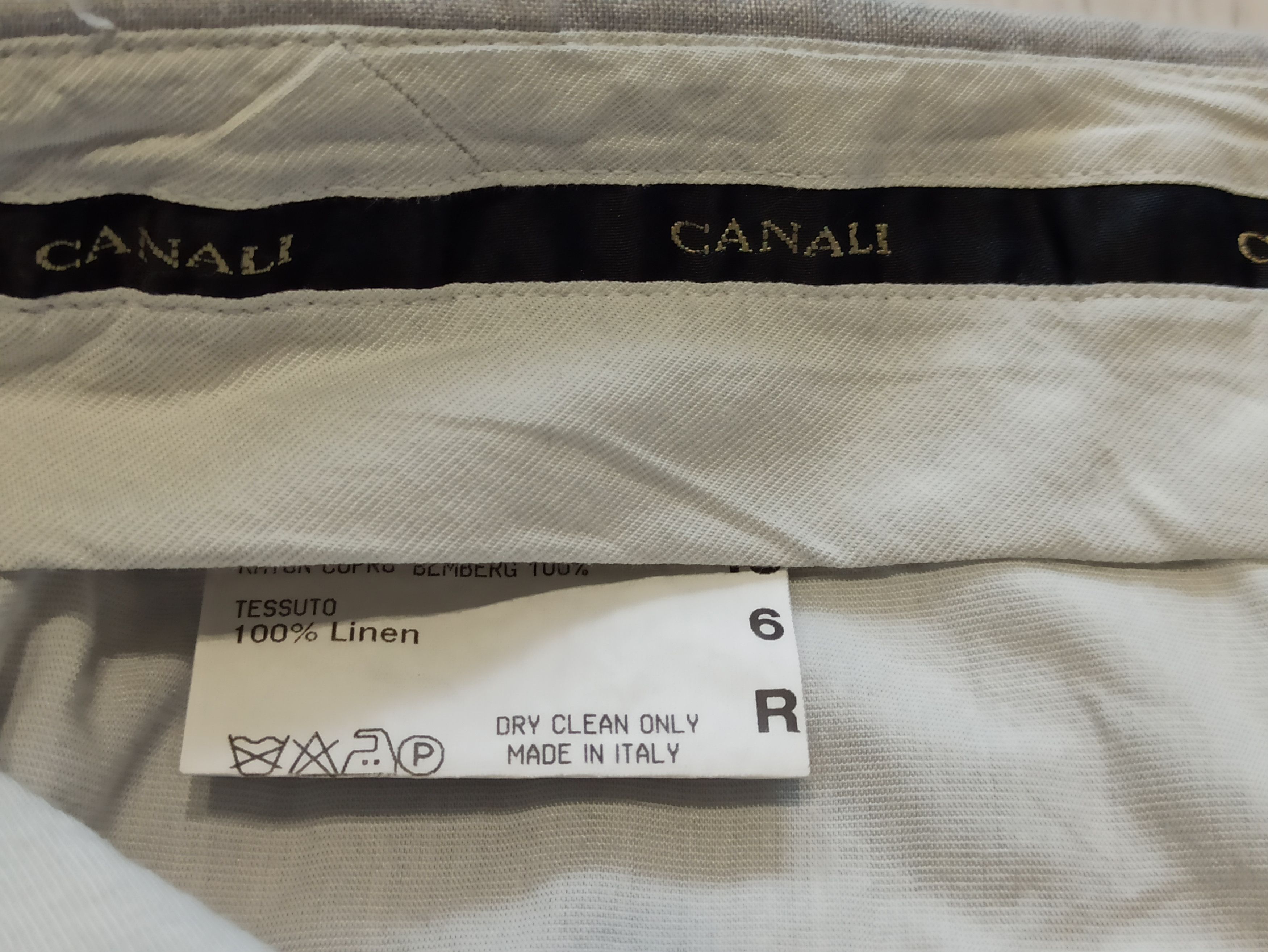 Canali Canali Linen Pinstripe Pants Italy Size US 32 / EU 48 - 6 Thumbnail