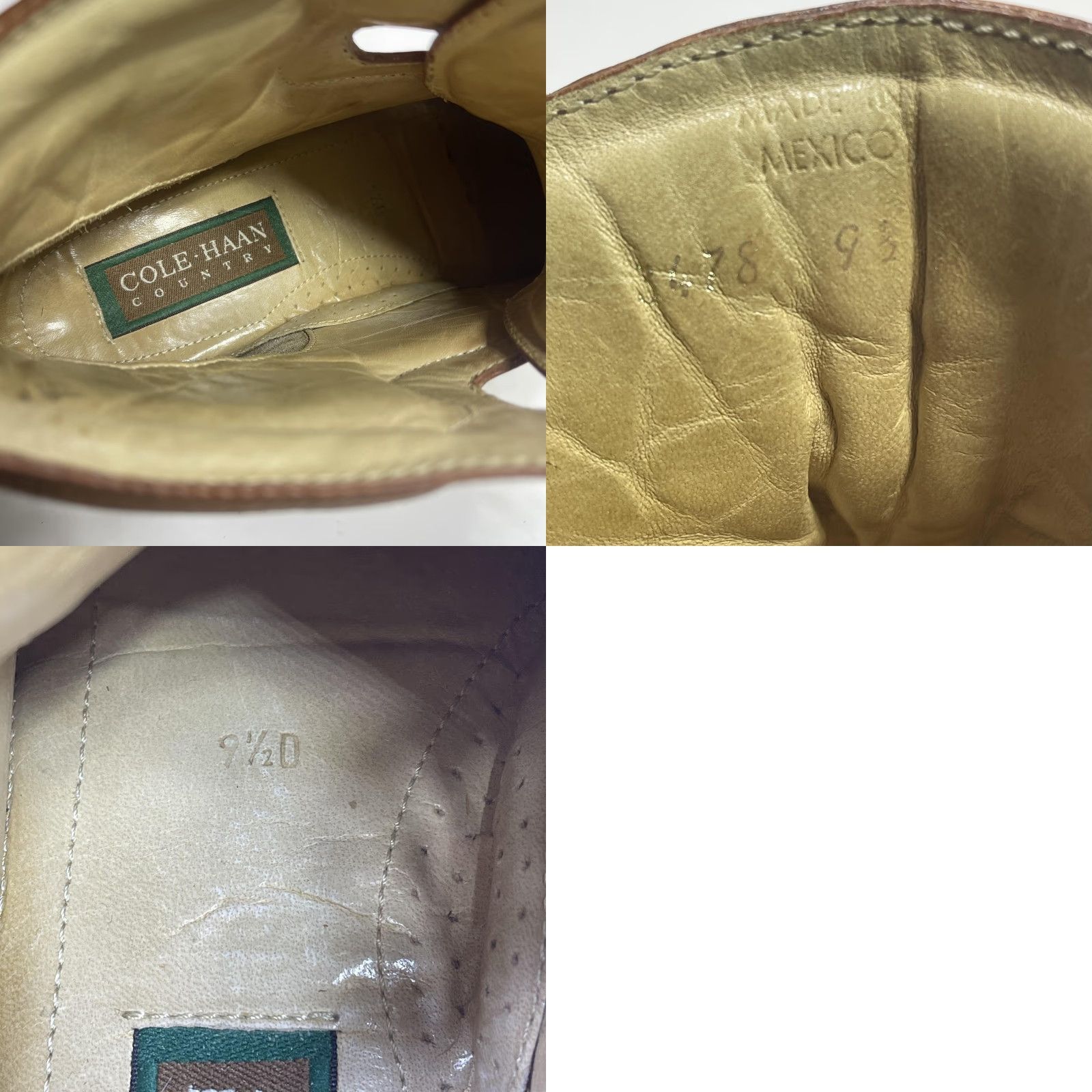 Cole Haan VINTAGE Cole Haan COUNTRY Boots Mens Size 9.5 Brown Leather Ankle Hiking Lace Up Combat Rubber Sole Size US 10 / EU 43 - 9 Thumbnail