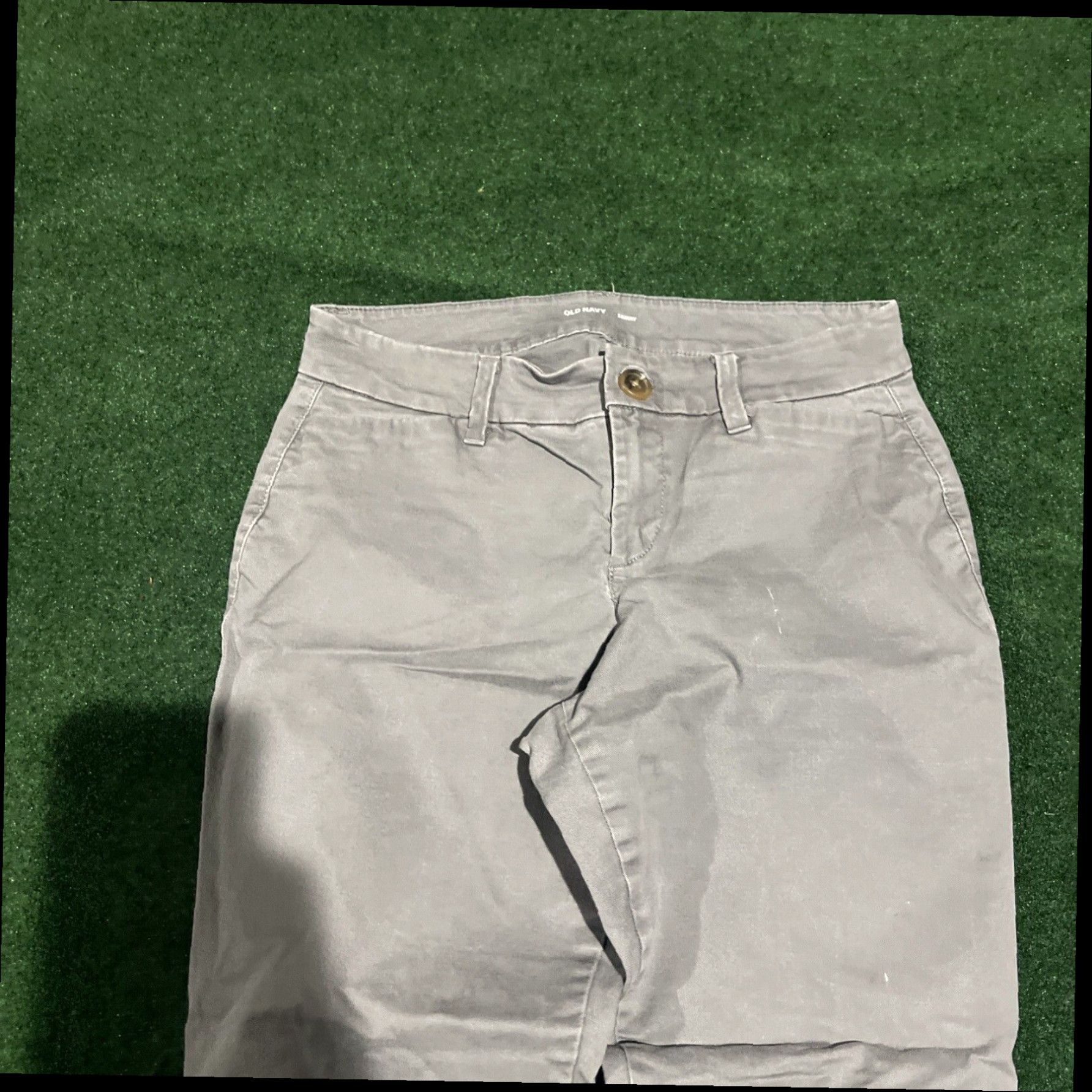 Old Navy Women's Gray pants Old Navy Size 2 Petite Skinny 28x27 Size 28" / US 6 / IT 42 - 2 Thumbnail