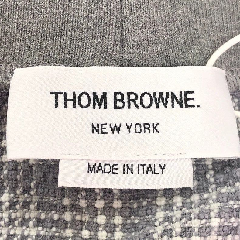 Thom Browne Thom Browne Gray checkered knit half skirt Size 42" / US 20 - 5 Thumbnail