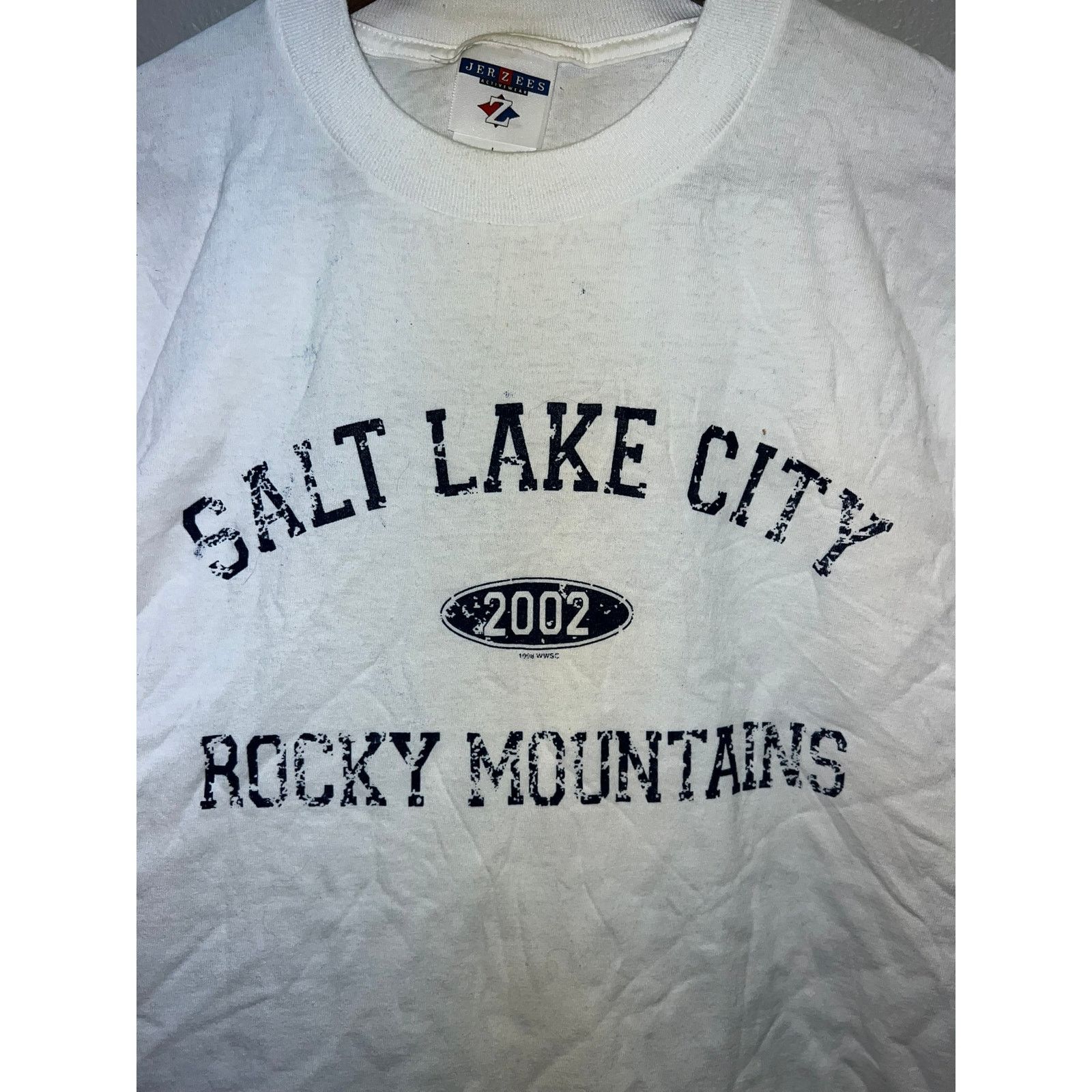 Jerzees Vintage Salt Lake City Shirt Rocky Mountains Tee 2002 Large Size US L / EU 52-54 / 3 - 2 Thumbnail