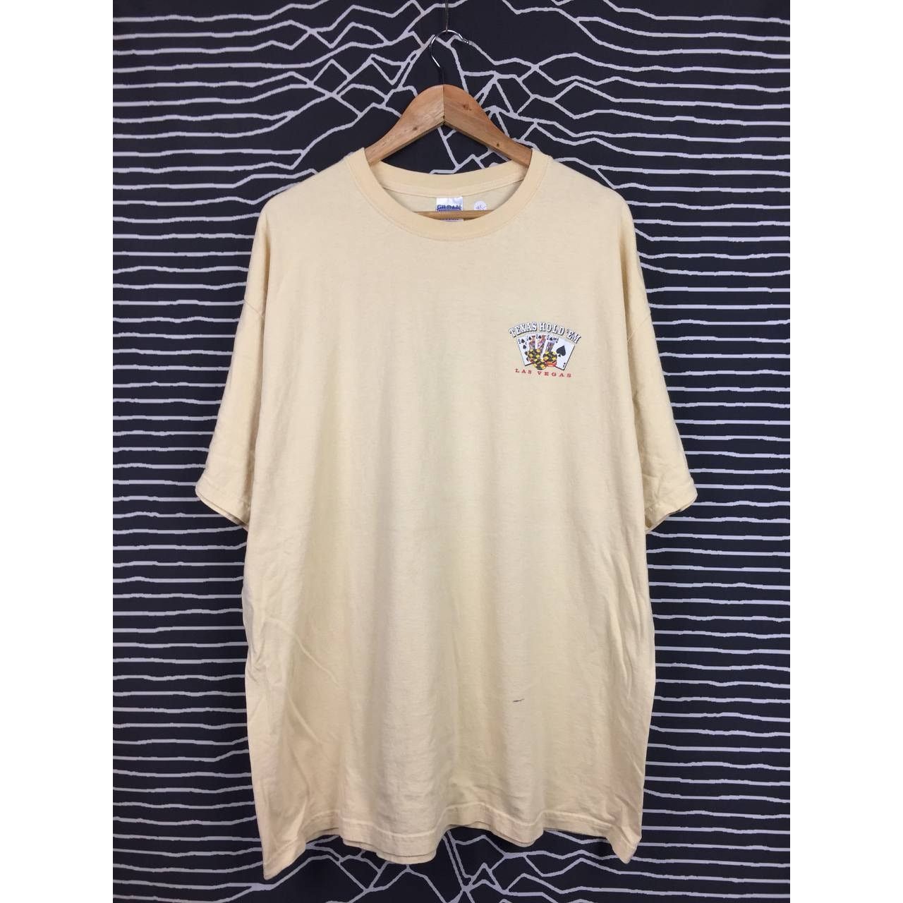 Gildan × Vintage Vtg Y2K Texas Hold ‘Em Las Vegas Nevada Card Game Tee Size US XXL / EU 58 / 5 - 5 Thumbnail