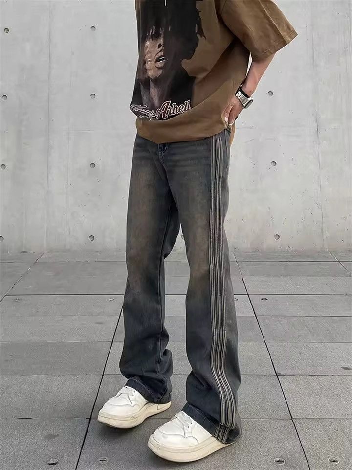 Japanese Brand × Vintage Vintage Jeans Slim Flared Trousers Autumn Streetwear Casual Size US 34 / EU 50 - 1 Thumbnail
