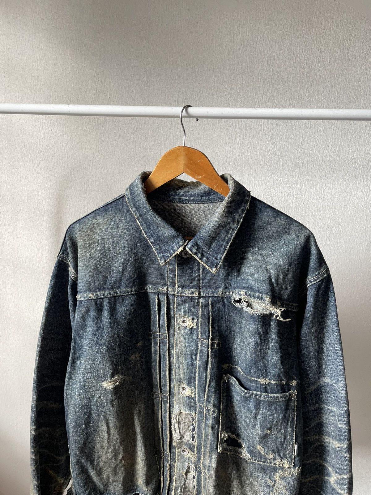 Neighborhood Sample Neighborhood Savage Type-1 Denim Jacket C1 Size US XL / EU 56 / 4 - 3 Thumbnail