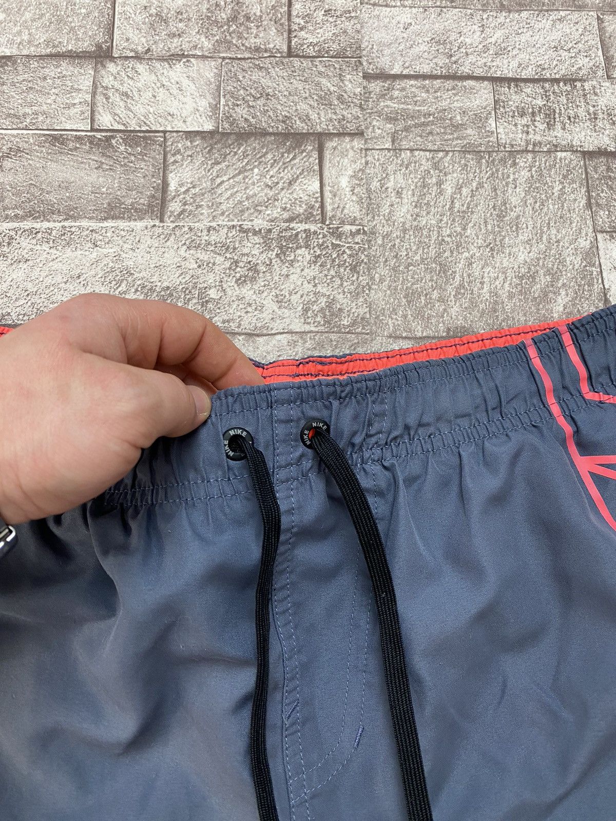 Nike × Vintage Vintage Y2K style shorts big logo swim M Size US 32 / EU 48 - 6 Thumbnail