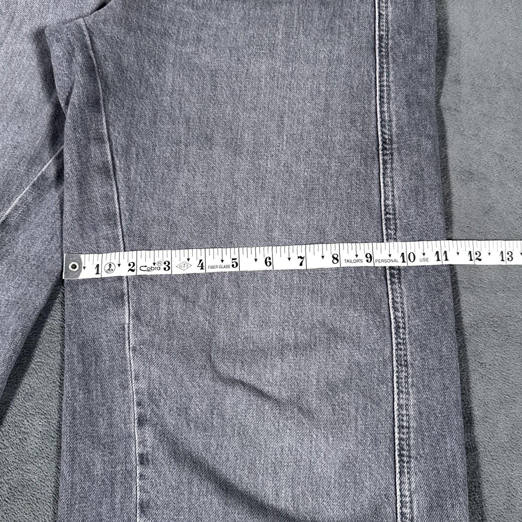 Vintage We The Free Jeans 28 Gray High Rise Straight 100% Cotton Denim Wide Leg Womens Size 28" / US 6 / IT 42 - 4 Thumbnail