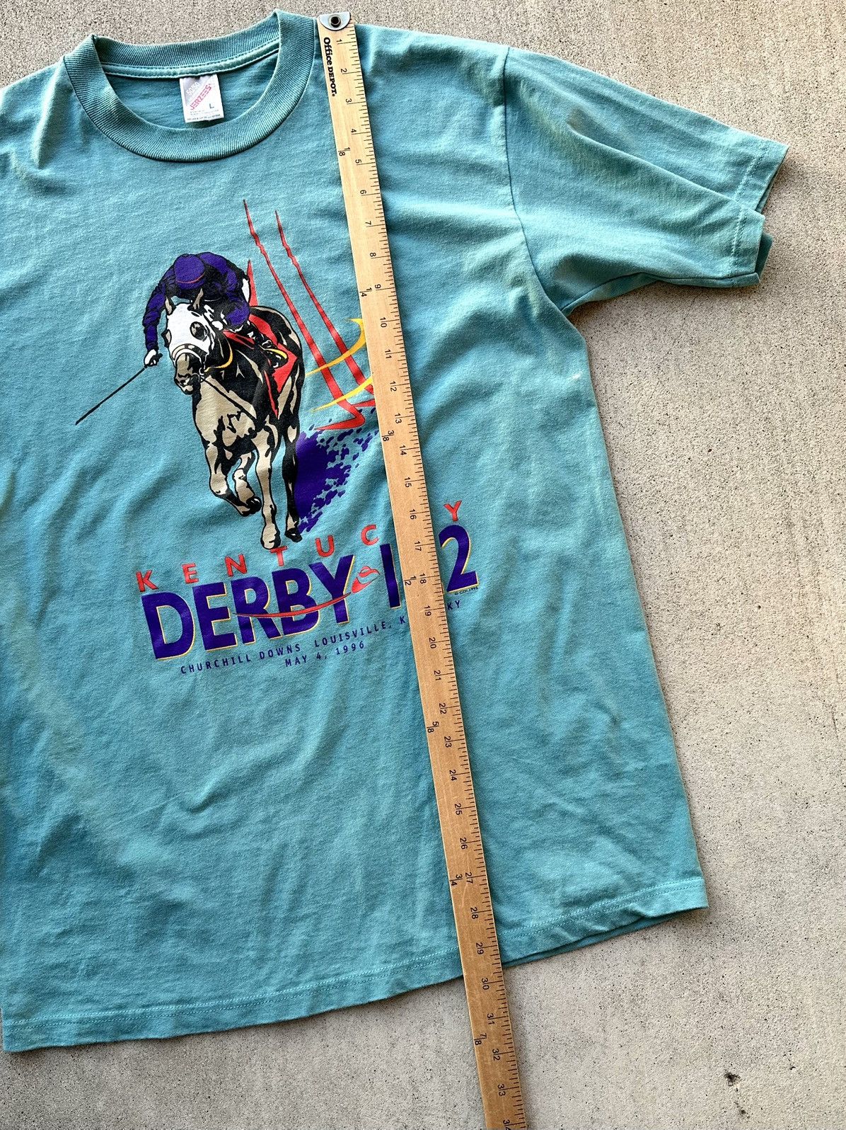 Jerzees × Vintage Vintage Kentucky Derby Tee Shirt 97’ Jerzees Made In USA Size US M / EU 48-50 / 2 - 5 Thumbnail