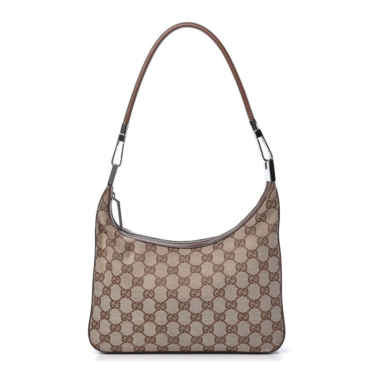 image of Gucci Clasp Hobo Bag in Brown, Women's