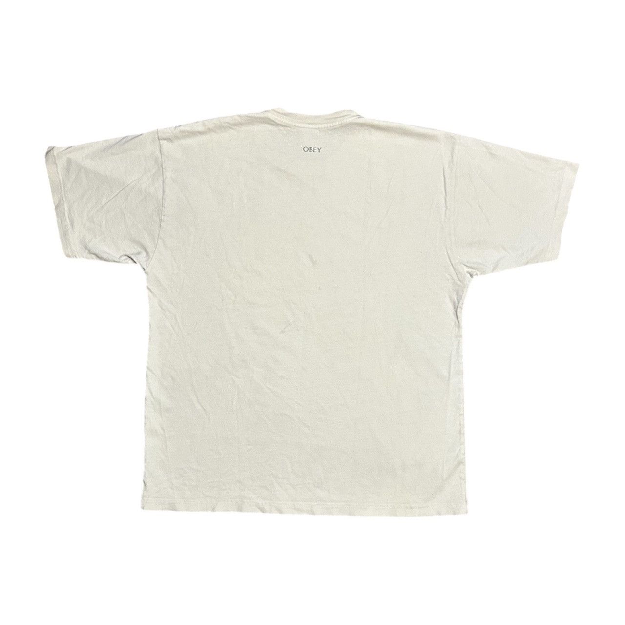 Obey Obey Hugger Cream T-Shirt Size US L / EU 52-54 / 3 - 2 Thumbnail
