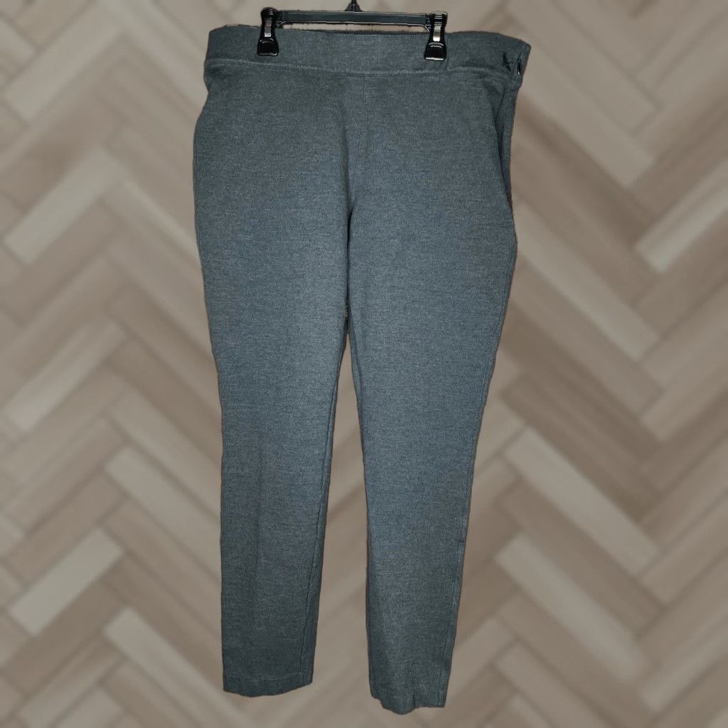 Eddie Bauer EDDIE BAUER Womens Pants Size 14 Gray Regular Pockets Belt Loops 95% Cotton 5% Spandex EUC Size 36" / US 14 / IT 50 - 1 Thumbnail