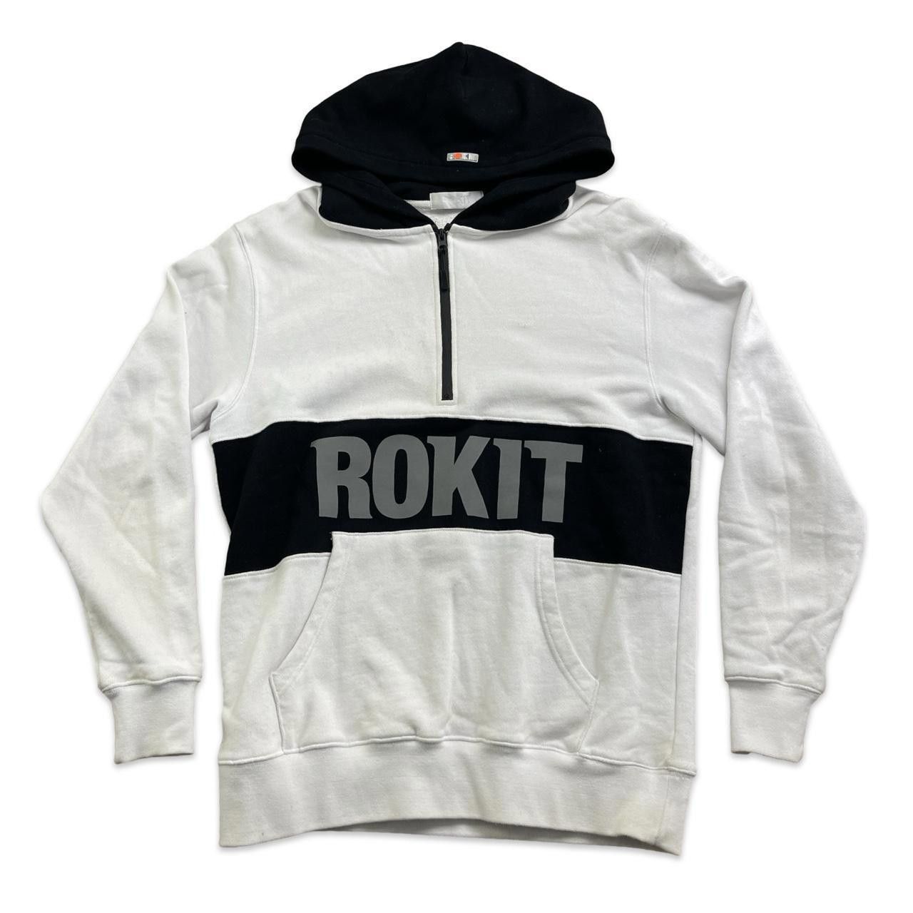 Designer ROKIT Quarter Zip Colorblock Hoodie Size US L / EU 52-54 / 3 - 1 Thumbnail
