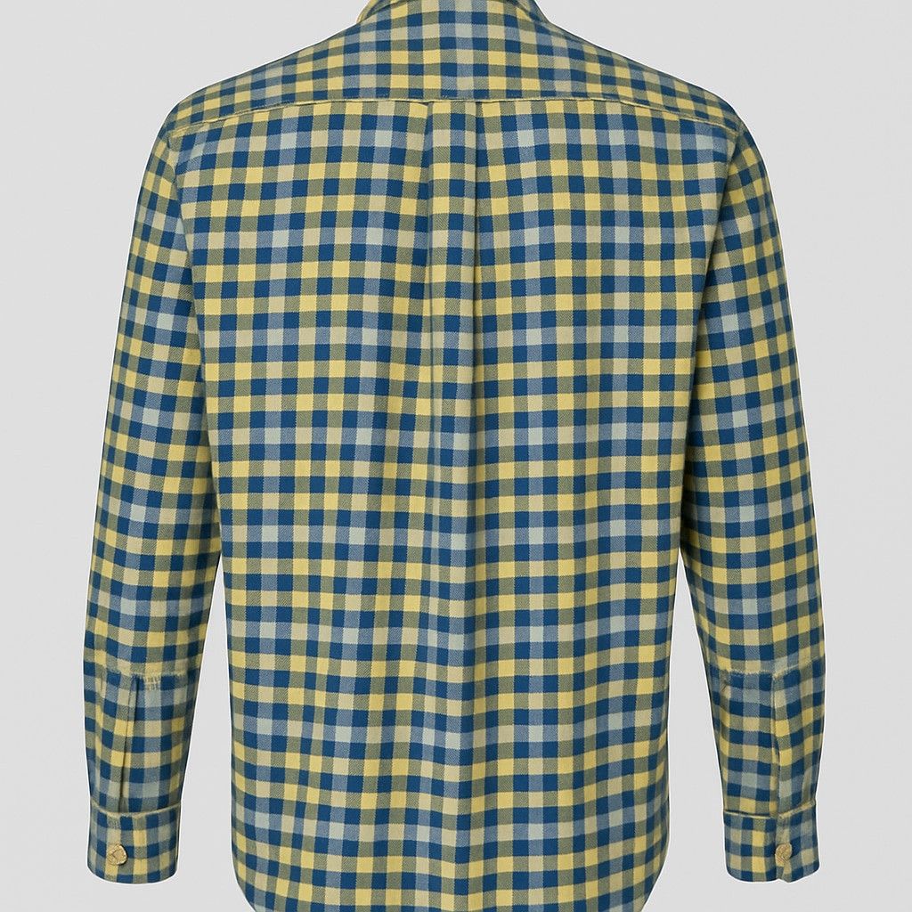 Izod Men's IZOD Button-Down Shirt Size Small Yellow Blue Plaid Size US S / EU 44-46 / 1 - 3 Thumbnail