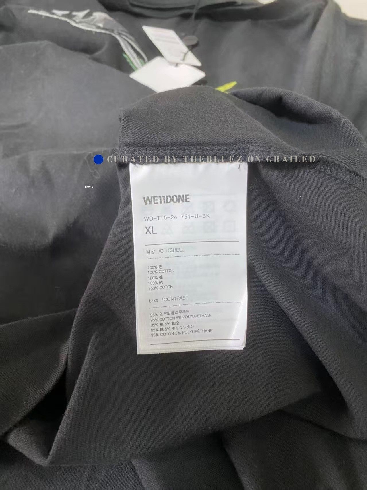 WE11DONE we11done Washed Crew Neck T-Shirt Size US XL / EU 56 / 4 - 4 Thumbnail