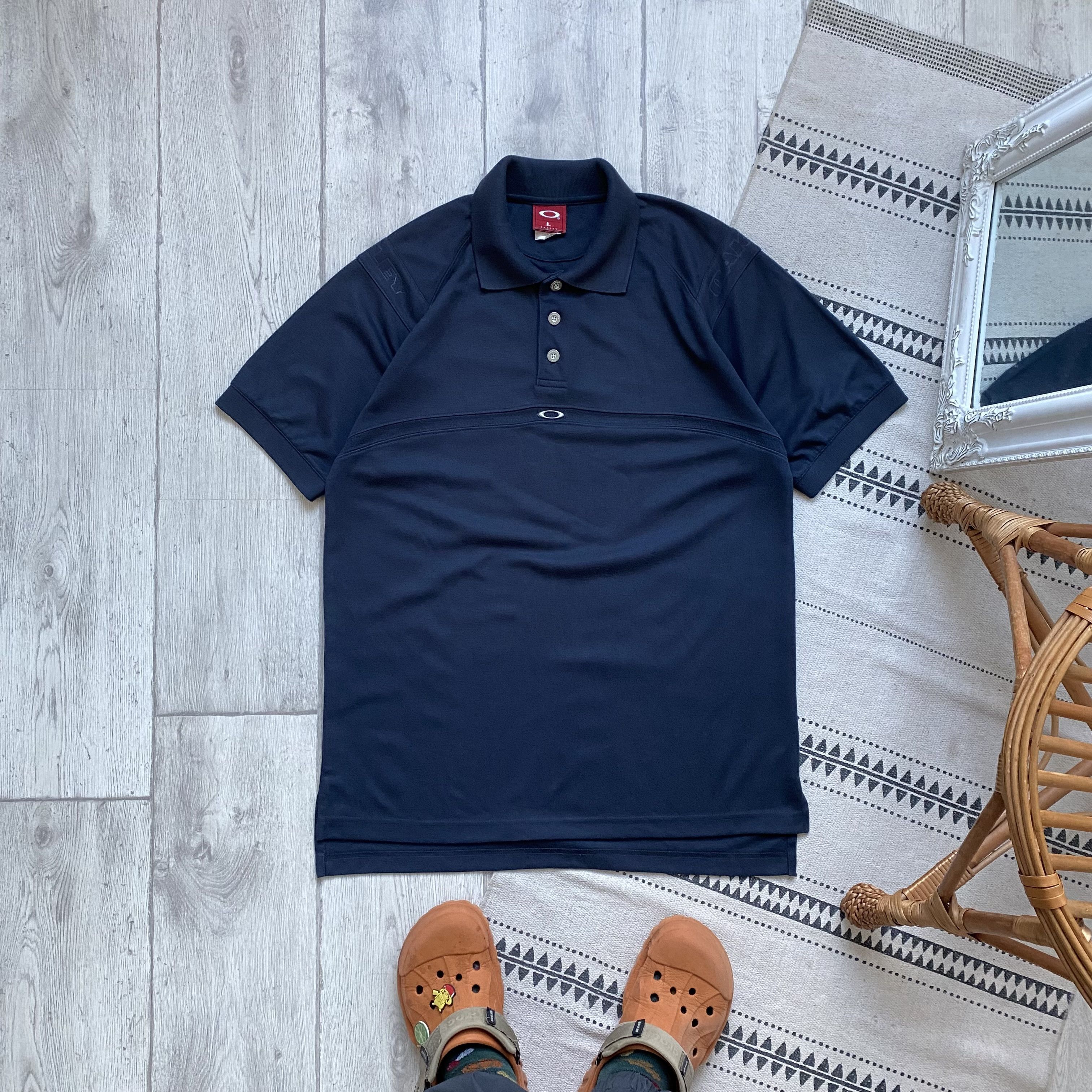 Oakley Vintage 90s Oakley polo Center logo 3D tee Gorpcore Size US L / EU 52-54 / 3 - 1 Thumbnail
