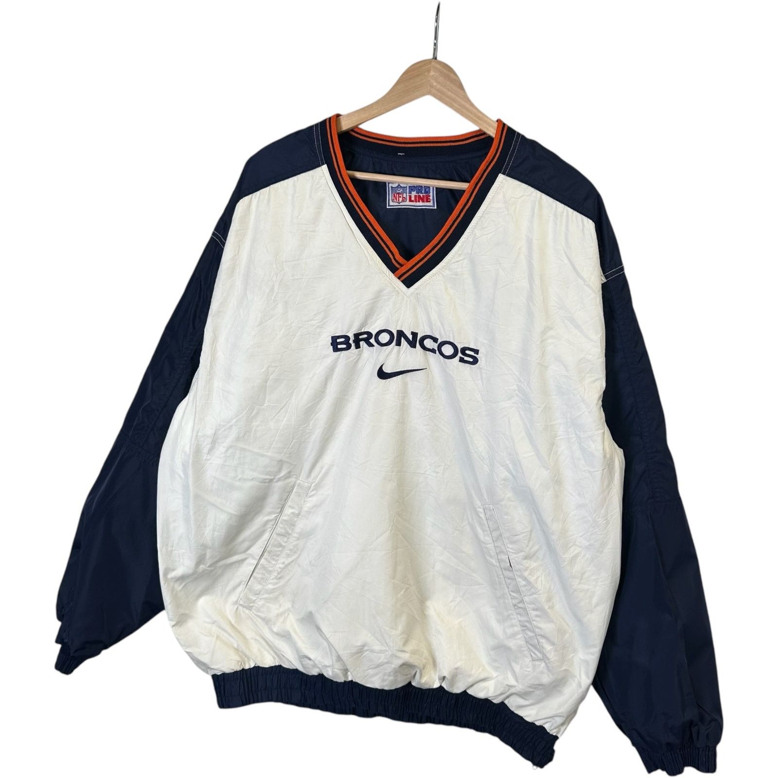 Nike Vintage Nike Denver Broncos Reversible Pullover Windbreaker Size US L / EU 52-54 / 3 - 3 Thumbnail