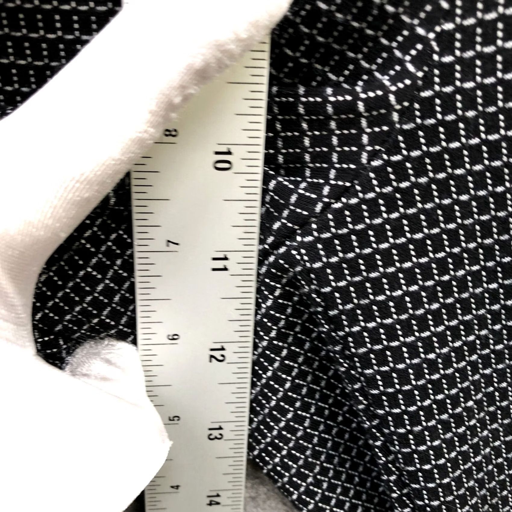 White House Black Market VINTAGE White House Black Market Elle Slim Pants Womens Size 14 Black White Printed Knit Size 36" / US 14 / IT 50 - 6 Thumbnail