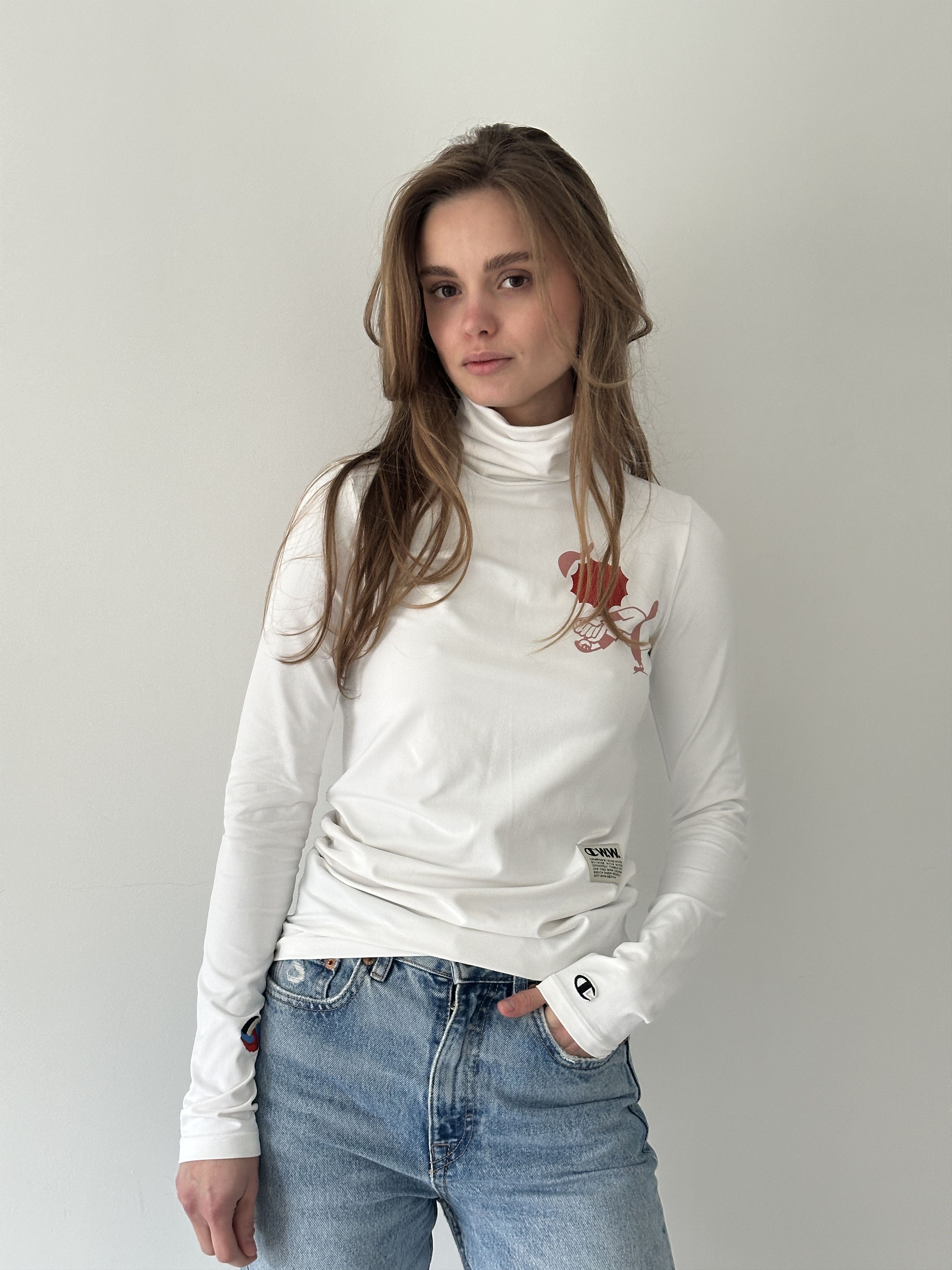 Champion Champion x Wood Wood Turtleneck Longsleeve T Shirt Size S / US 4 / IT 40 - 1 Thumbnail