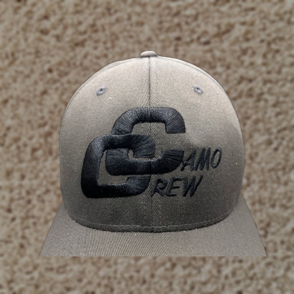 Port Authority Port Authority Camo Hat Cap Fitted Adult Medium Gray Cotton Polyester Knit Blend Mens Baseball Cap Size ONE SIZE - 1 Thumbnail