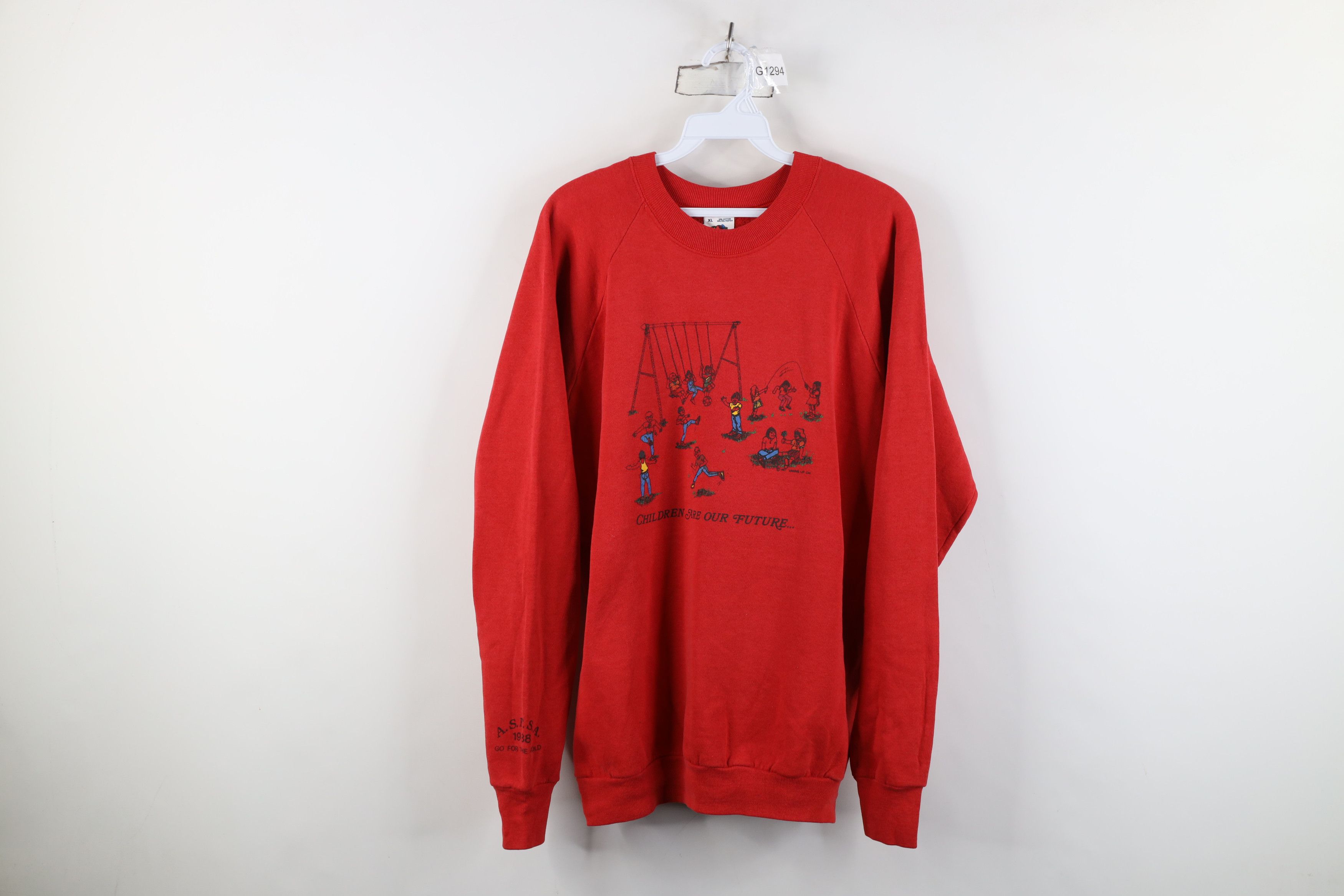 Vintage Vintage 80s American School Food Service Sweatshirt USA Size XL / US 12-14 / IT 48-50 - 1 Thumbnail