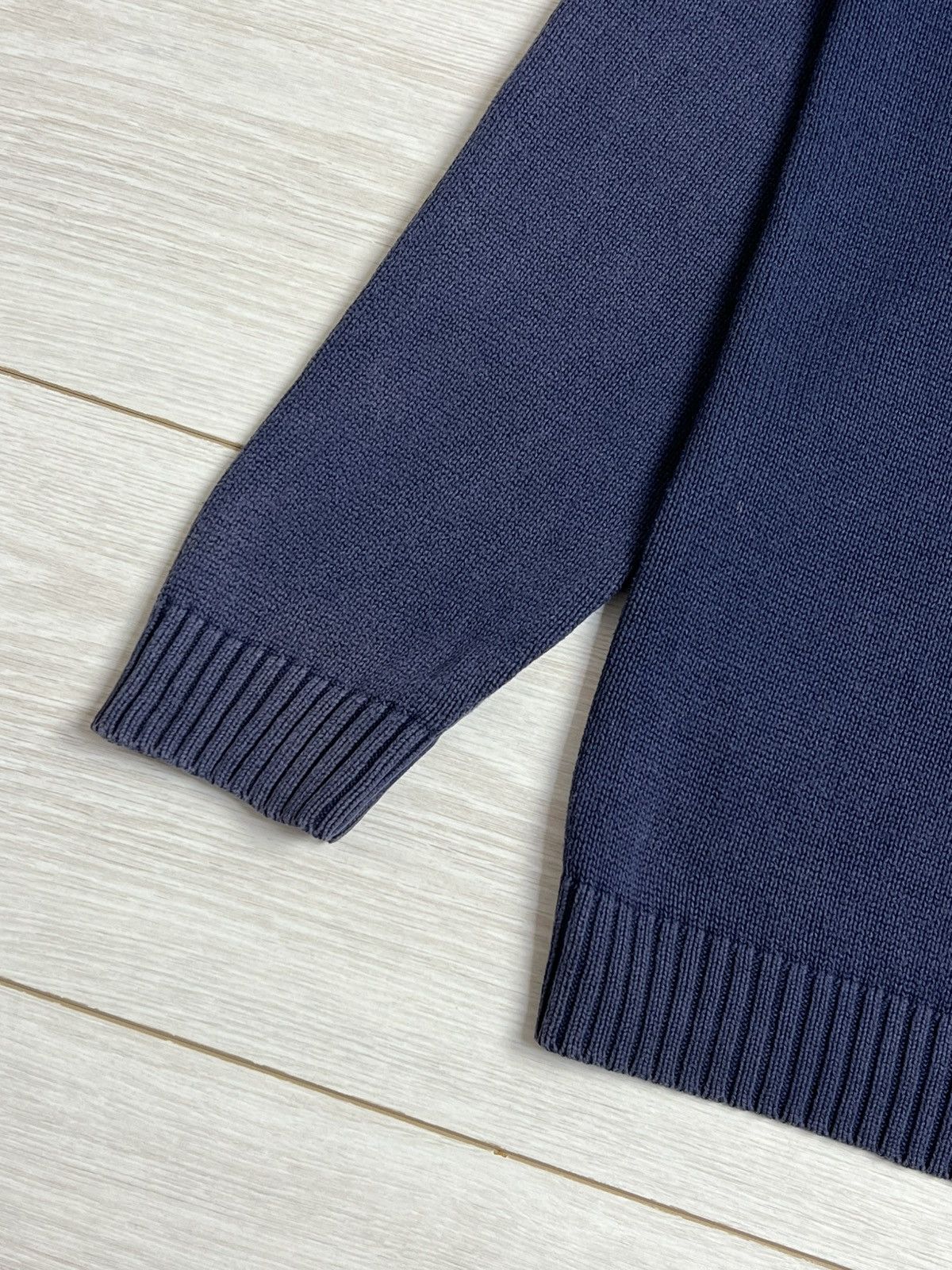 Yves Saint Laurent Vintage YSL Pour Homme Navy Crewneck Sweater Size US XL / EU 56 / 4 - 4 Thumbnail