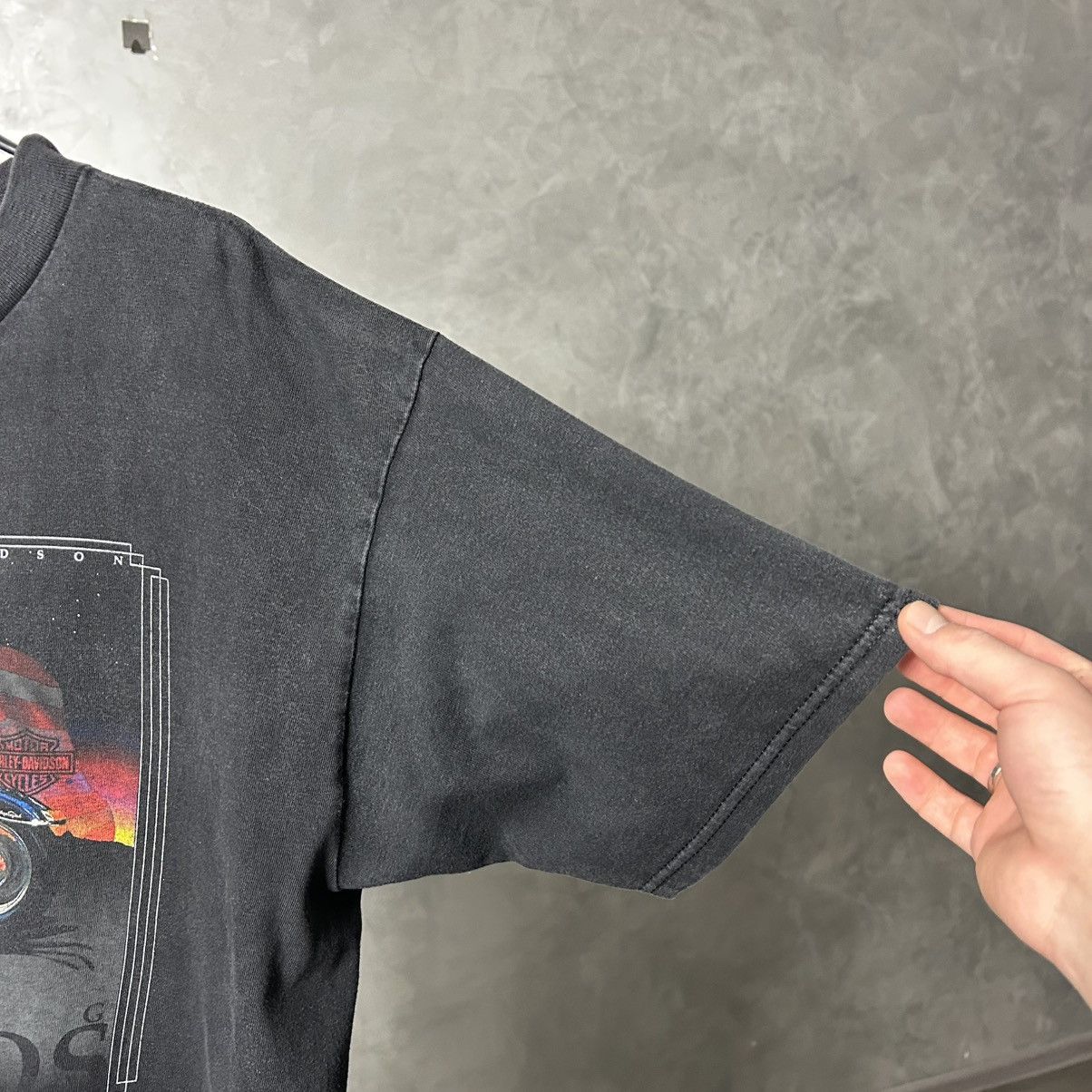 Harley Davidson 90s Harley Davidson D1ck Farmers Sun Faded T Shirt Merch Size US XL / EU 56 / 4 - 7 Thumbnail