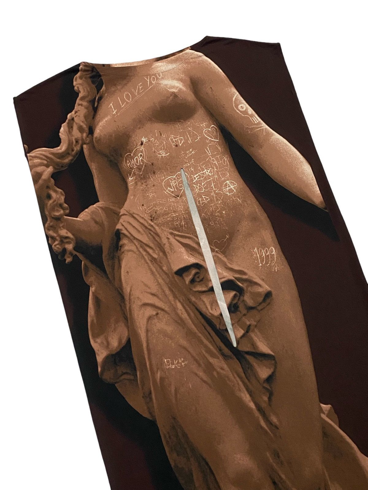 Jean Paul Gaultier Jean Paul Gaultier SS1999 Runway Goddess Trompe L’ocil Dress Size S / US 4 / IT 40 - 6 Thumbnail