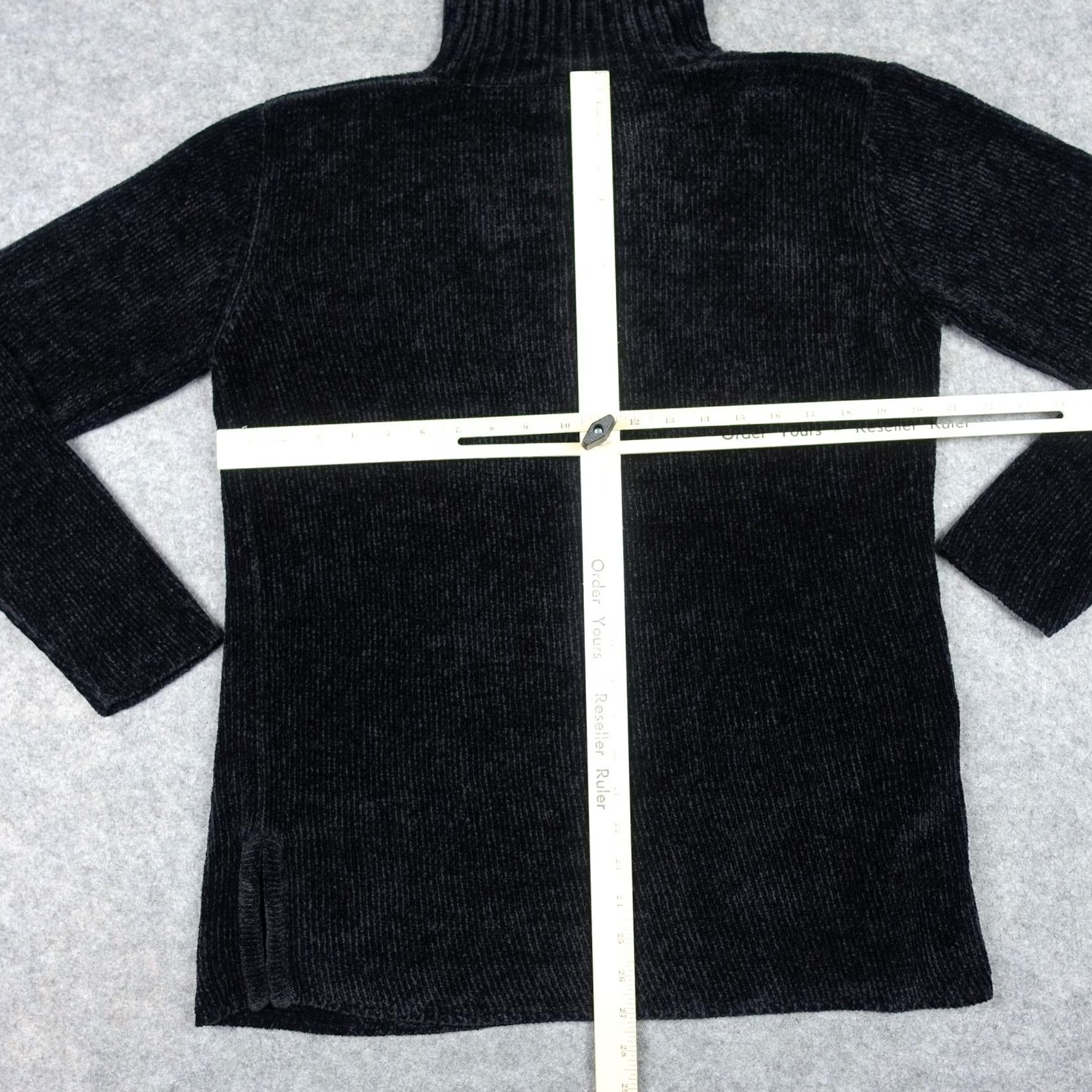 Vintage VINTAGE Daniel P. Rebecca Trends Sweater Womens Small Black Ribbed Turtleneck 90s Size S / US 4 / IT 40 - 7 Thumbnail