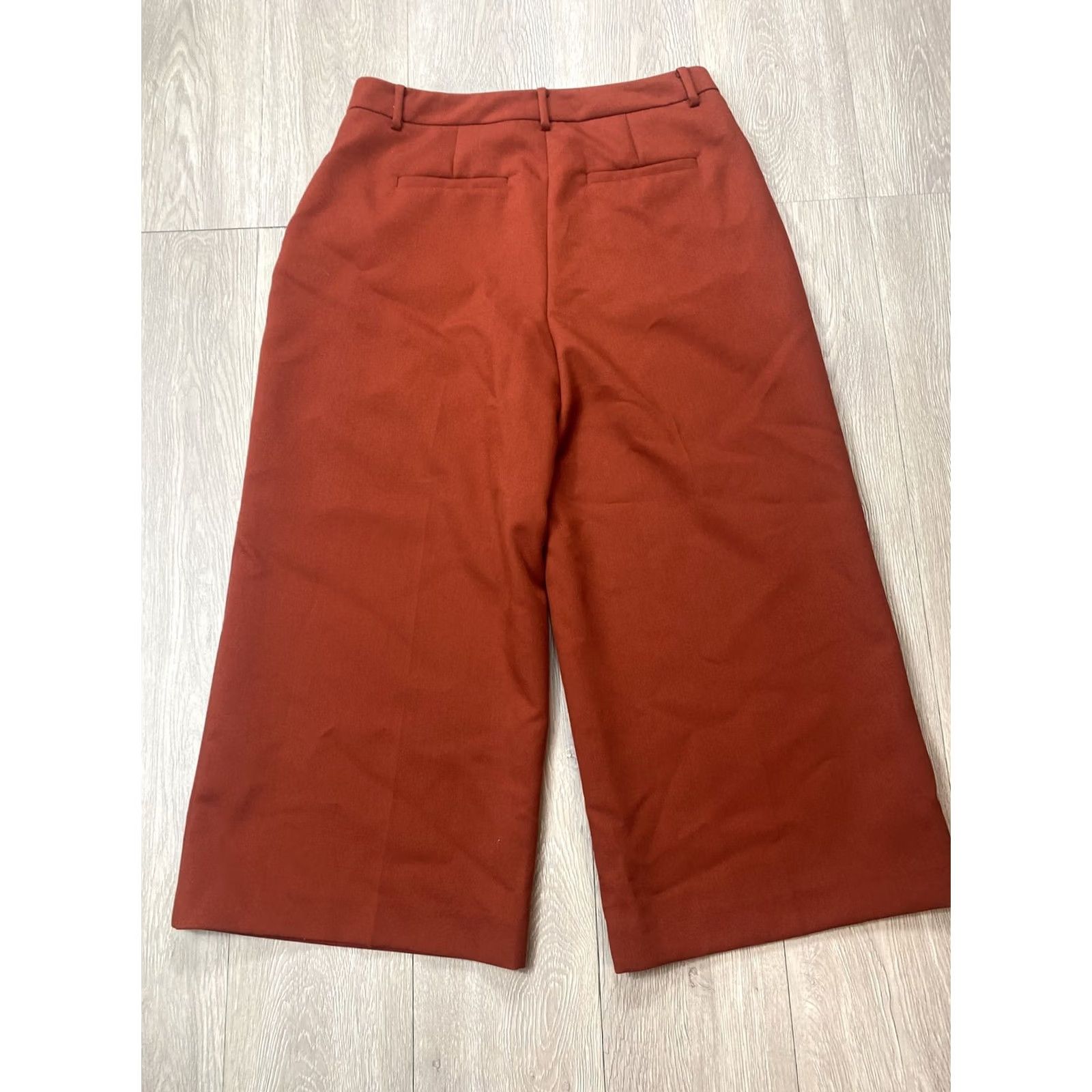 Vince Camuto Vince Camuto Crop Summer Pants Capri Wide Leg Unique Rust 4 Women’s Pants Wide-Leg Summer 21.5 Inseam Pockets Regular Women Size 27" / US 4 / IT 40 - 7 Thumbnail