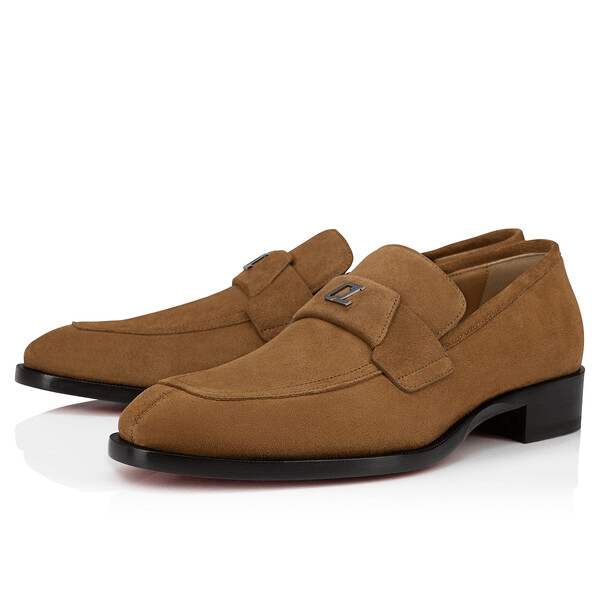 Christian Louboutin o1s1wg110225 Varsimoc Shoes in Brown Size US 7 / EU 40 - 1 Preview