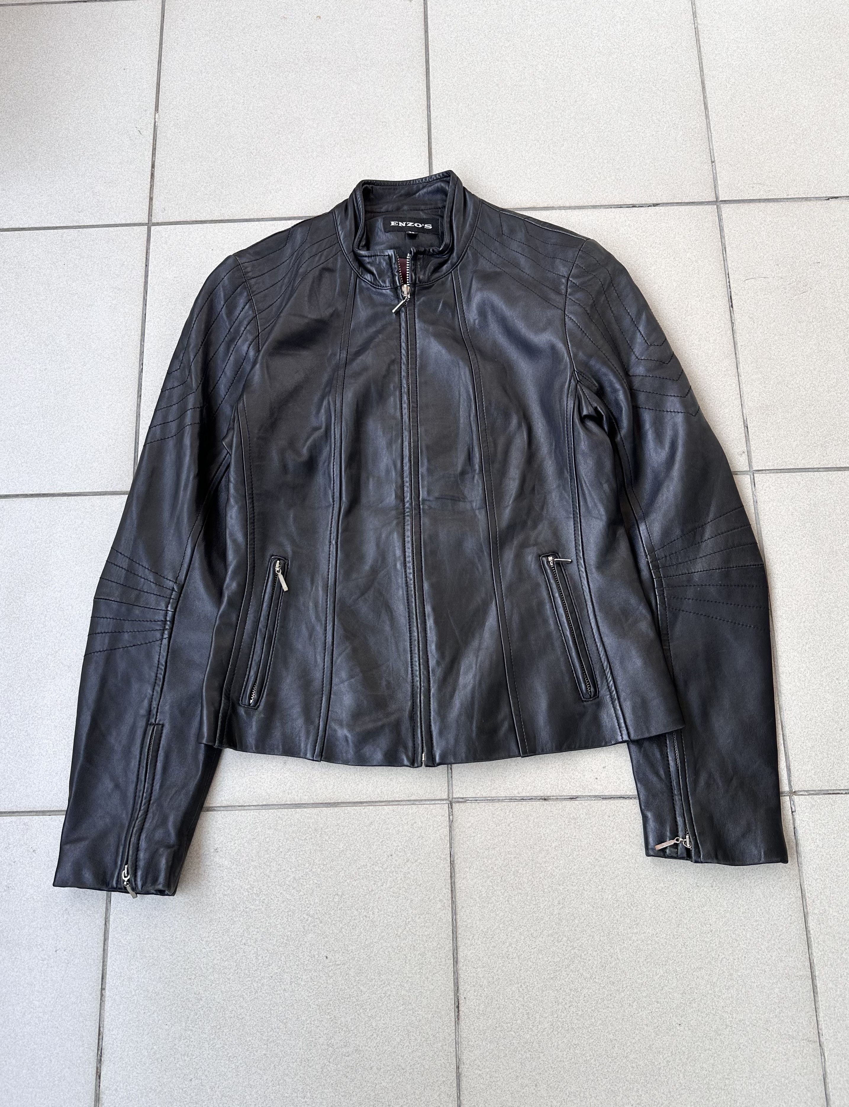 Other Women leather lambskin jacket biker Size M / US 6-8 / IT 42-44 - 1 Thumbnail