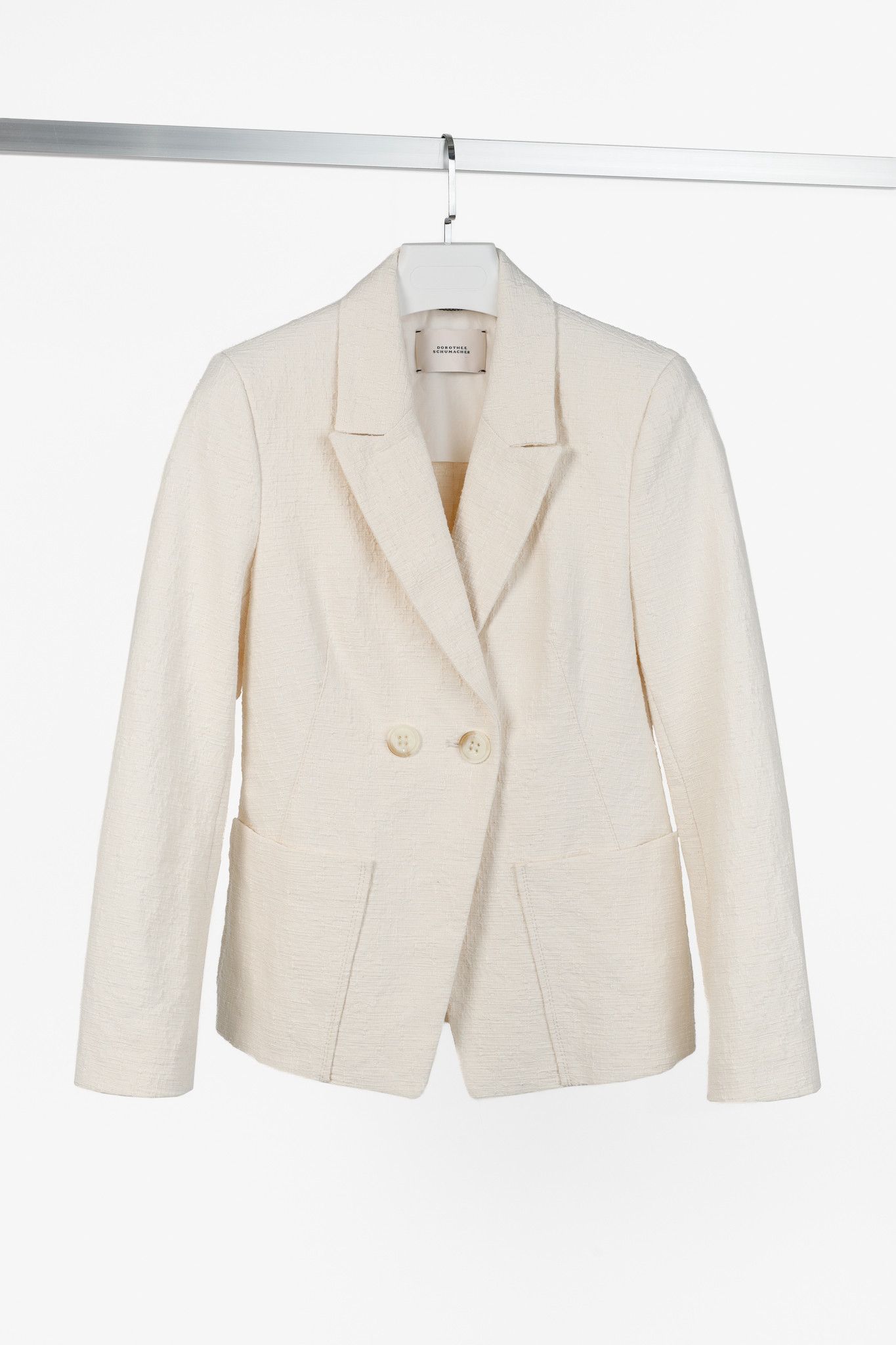 DOROTHEE SCHUMACHER Dorothee Schumacher Touch of Summer Cotton-Blend Blazer Size S / US 4 / IT 40 - 1 Thumbnail