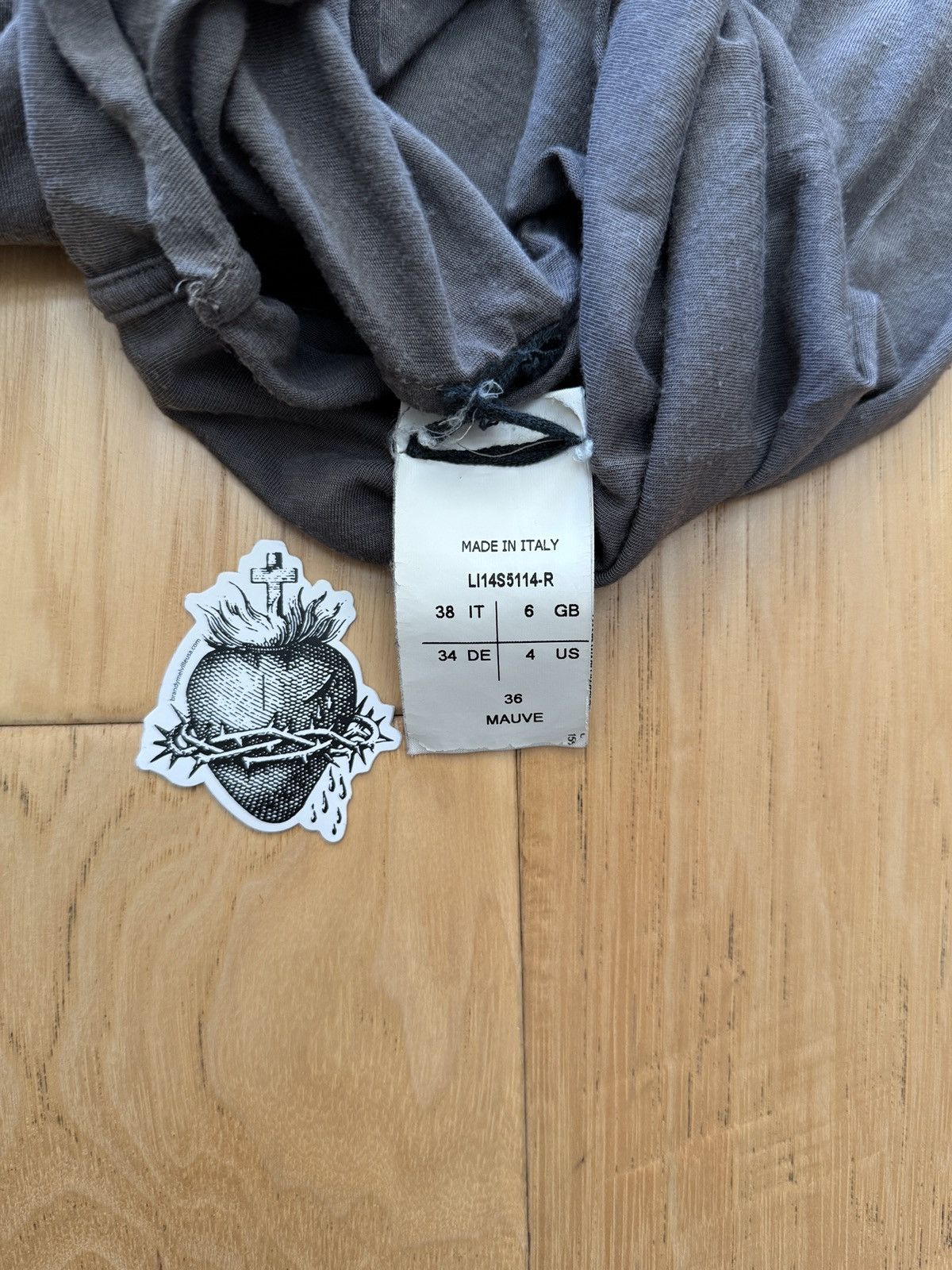 Rick Owens Lilies Rick Owens Lilies Cowl Neck Blouse in Mauve Size XS / US 0-2 / IT 36-38 - 3 Thumbnail
