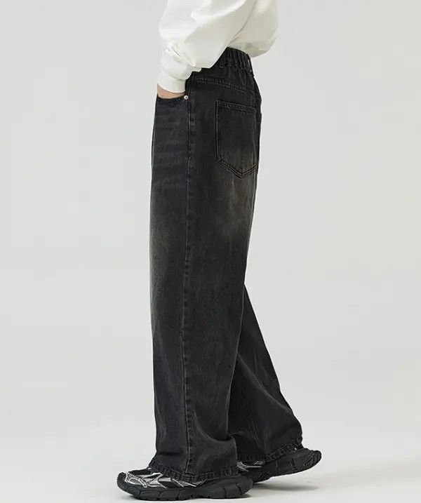 Japanese Brand Mizuki x Mina Distressed loose wide-leg washed baggy jeans Size US 32 / EU 48 - 5 Thumbnail