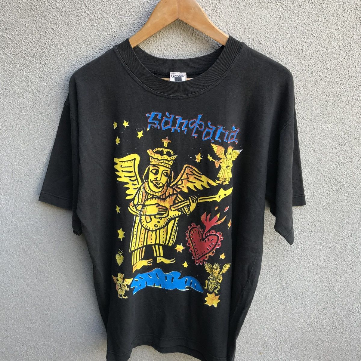 Band Tees × Vintage Vintage 90s SANTANA band tee world tour Size US M / EU 48-50 / 2 - 2 Thumbnail