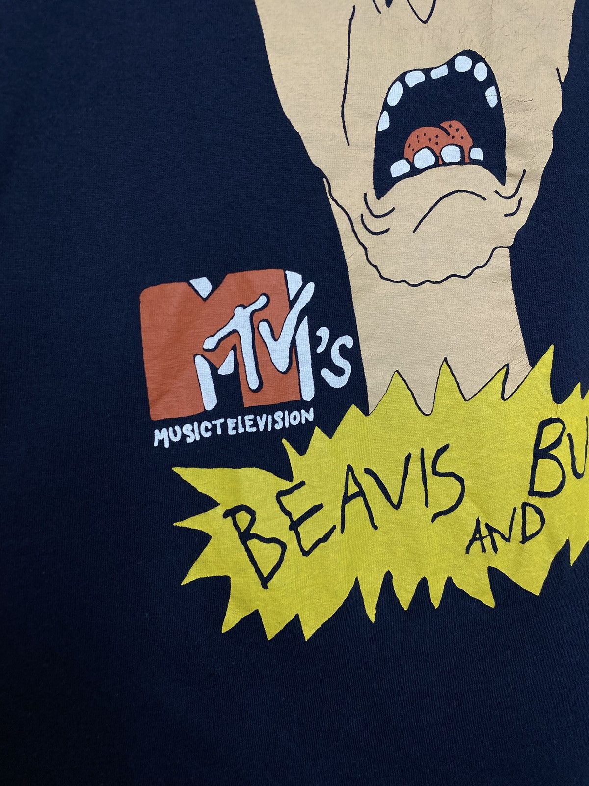 Vintage Vintage 90’s Beavis & Butthead T-Shirt Vtg Mtv Tee Medium Size US M / EU 48-50 / 2 - 3 Thumbnail