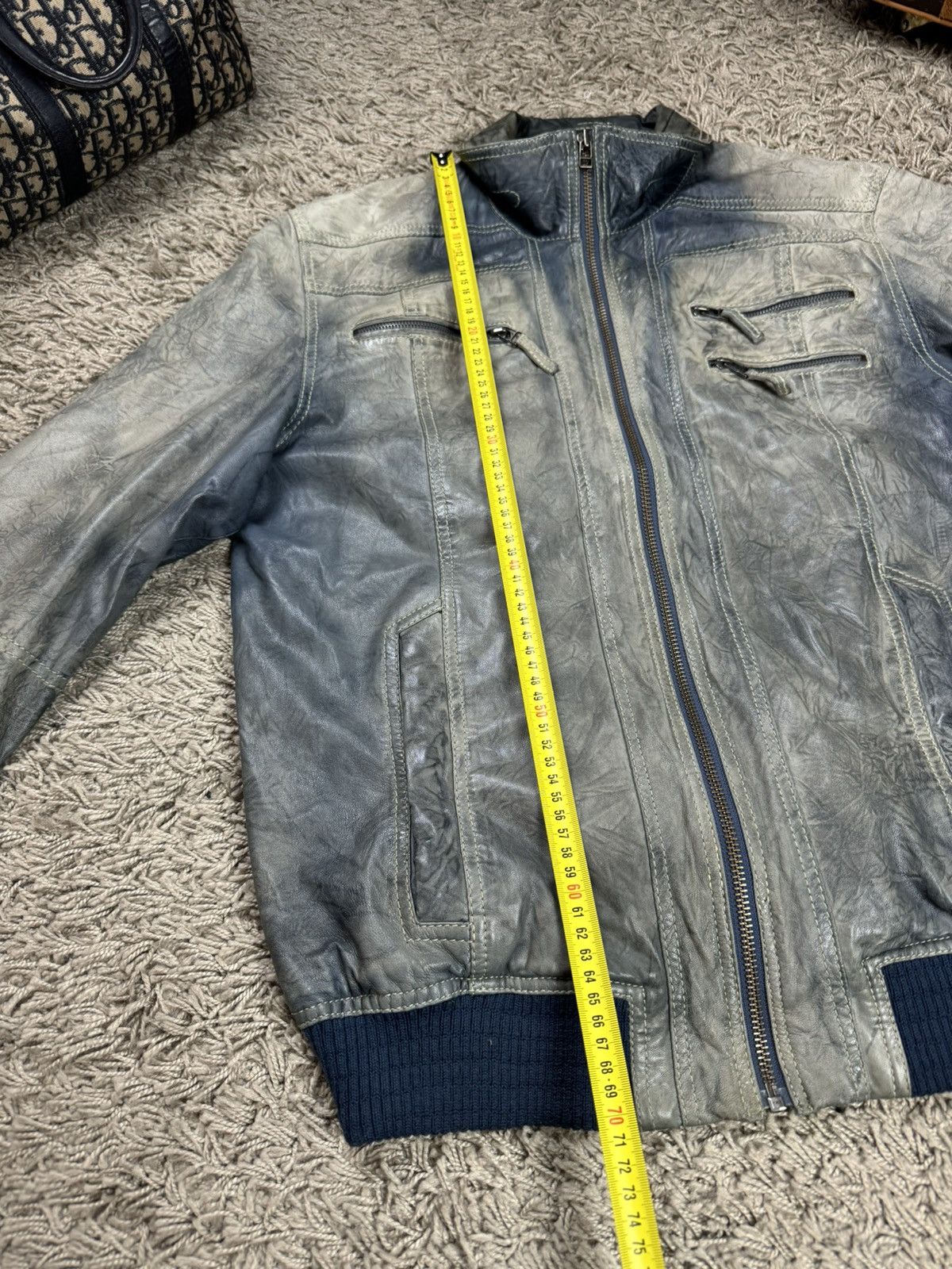 Vintage Vintage leather jacket David Moore original casual item Size US L / EU 52-54 / 3 - 5 Thumbnail