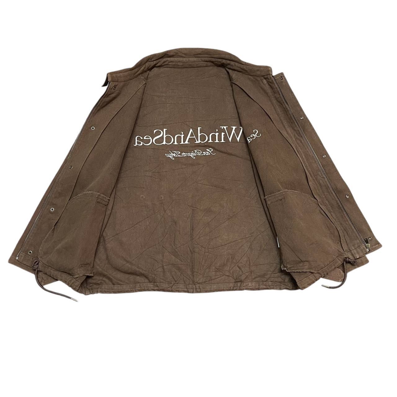 Japanese Brand Vintage Wind and Sea Canvas Brown Jacket Size US L / EU 52-54 / 3 - 10 Thumbnail