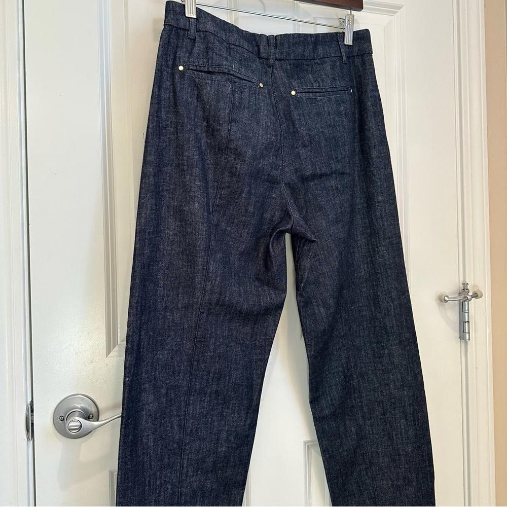 Designer ‘ S Max Mara Label-cut Denim Carrot Trousers Size: US6 IT40 Size 28" / US 6 / IT 42 - 7 Thumbnail