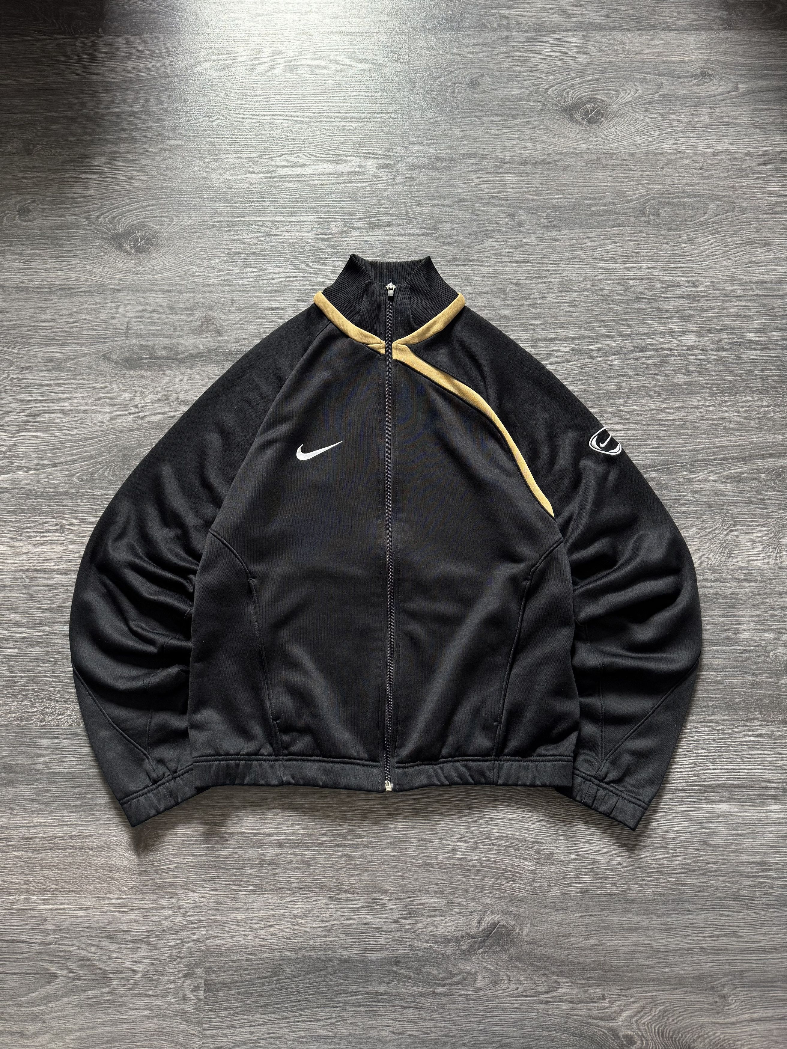 Nike Vintage Nike Track Jacket Swoosh Logo Black Size US S / EU 44-46 / 1 - 1 Thumbnail