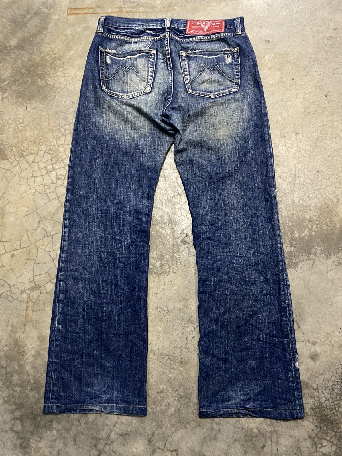Kapital × Momotaro Jeans × Tornado Mart Flare Jeans Japanese Denim Studio Distressed Blue @59 Size US 32 / EU 48 - 7 Thumbnail
