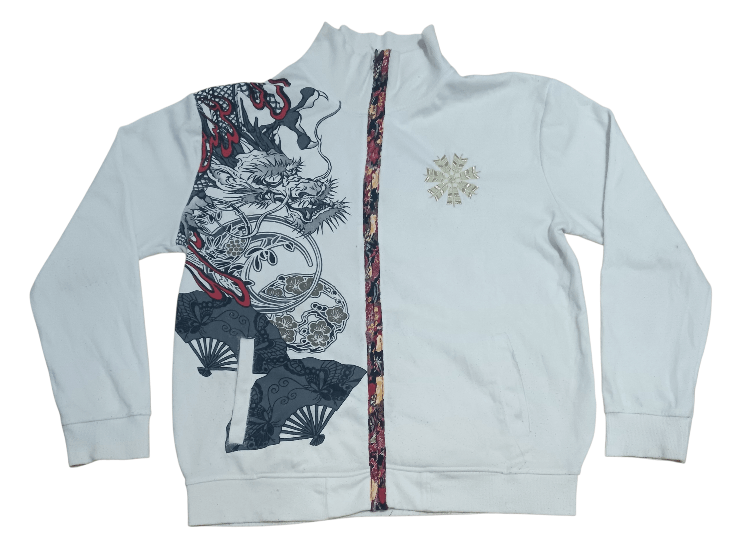 Japanese Brand EASTERN ICONOGRAFY DRAGON PRINTED JACKET Size US XL / EU 56 / 4 - 2 Thumbnail