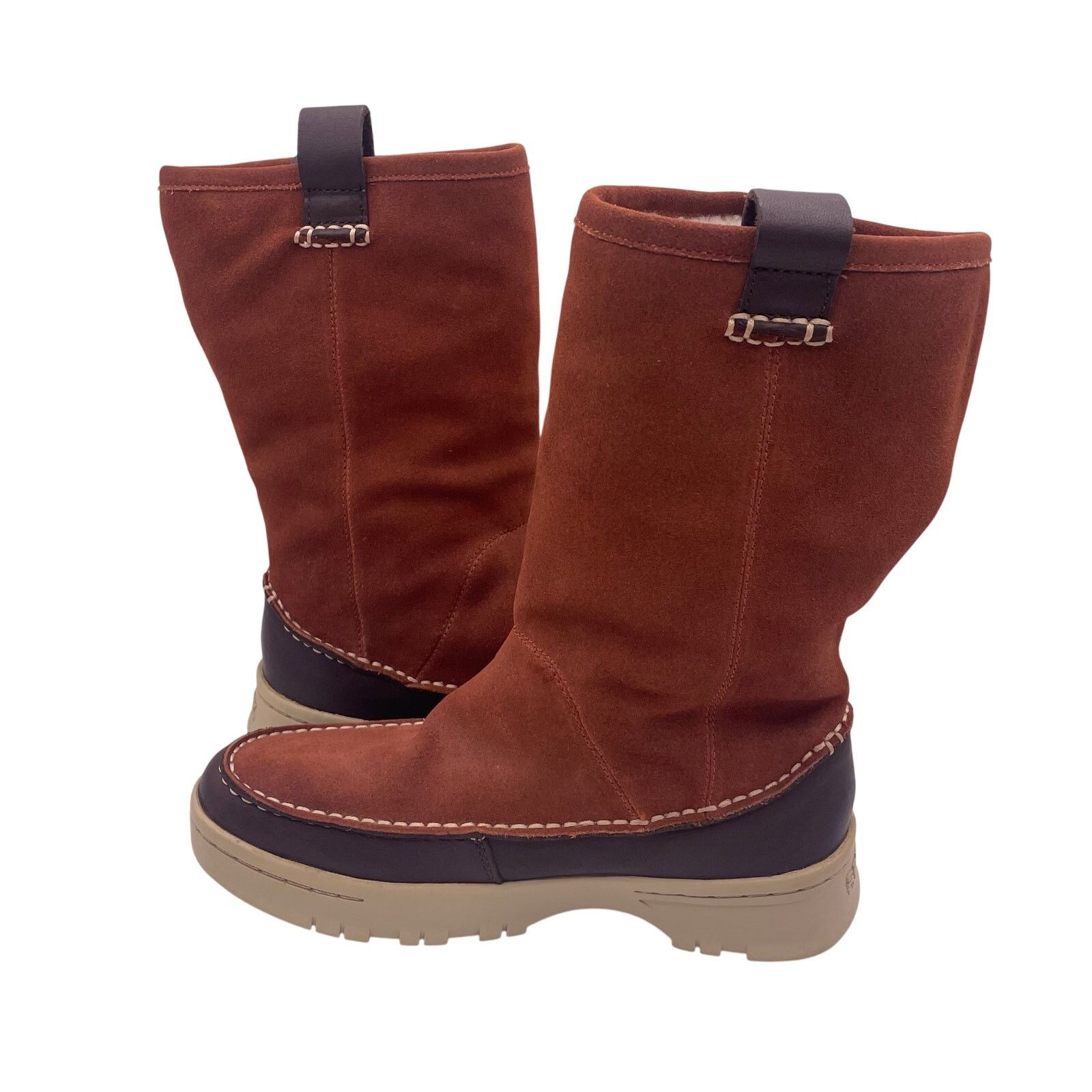 Sperry Sperry Keelan Rust Brown Suede Faux Fur Lined Winter Boots 6 Size US 6 / IT 36 - 6 Thumbnail