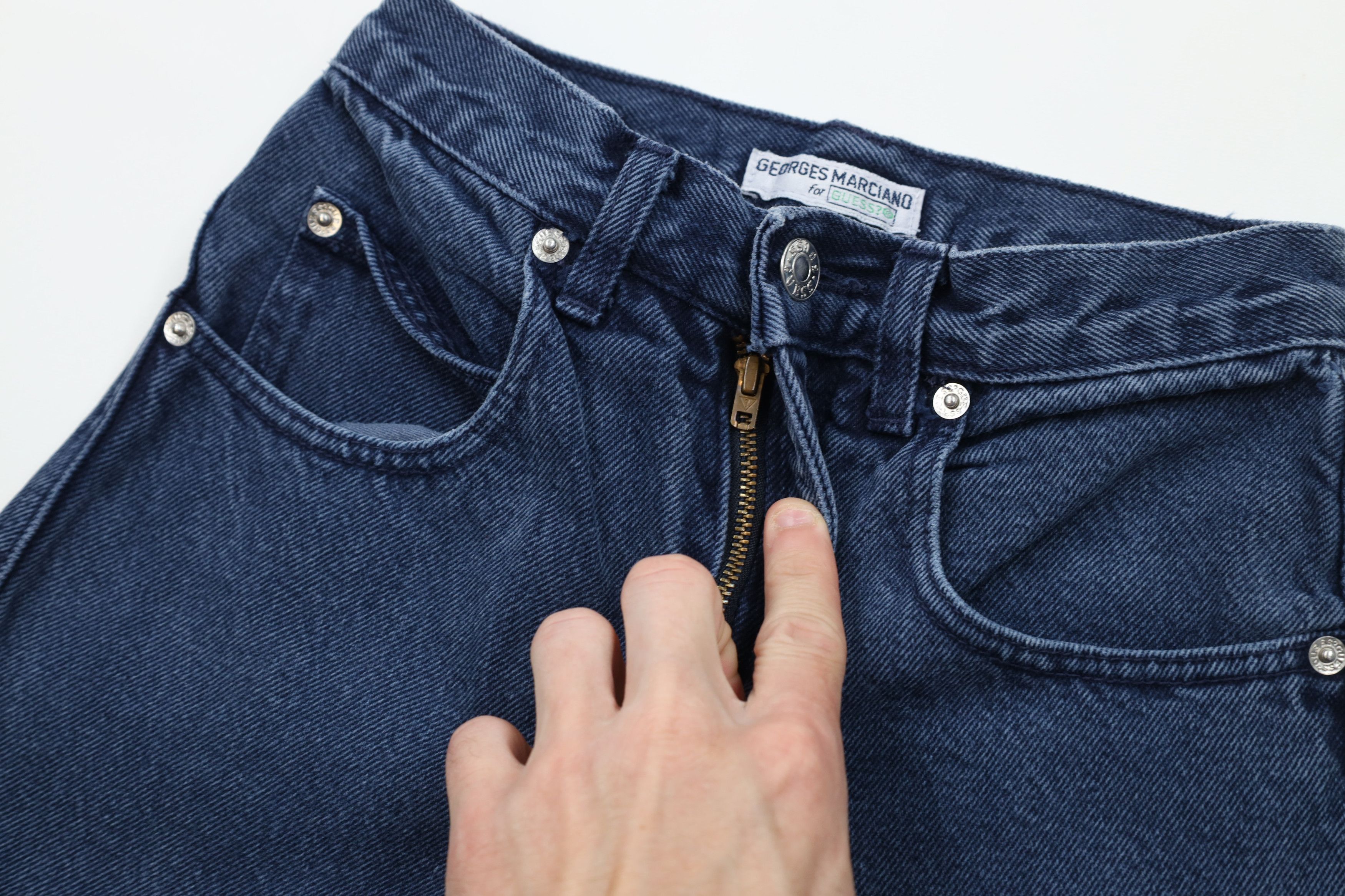 Guess Vintage 80s 90s Guess Straight Leg Denim Jeans Blue USA Size 34" / US 12 / IT 48 - 6 Thumbnail