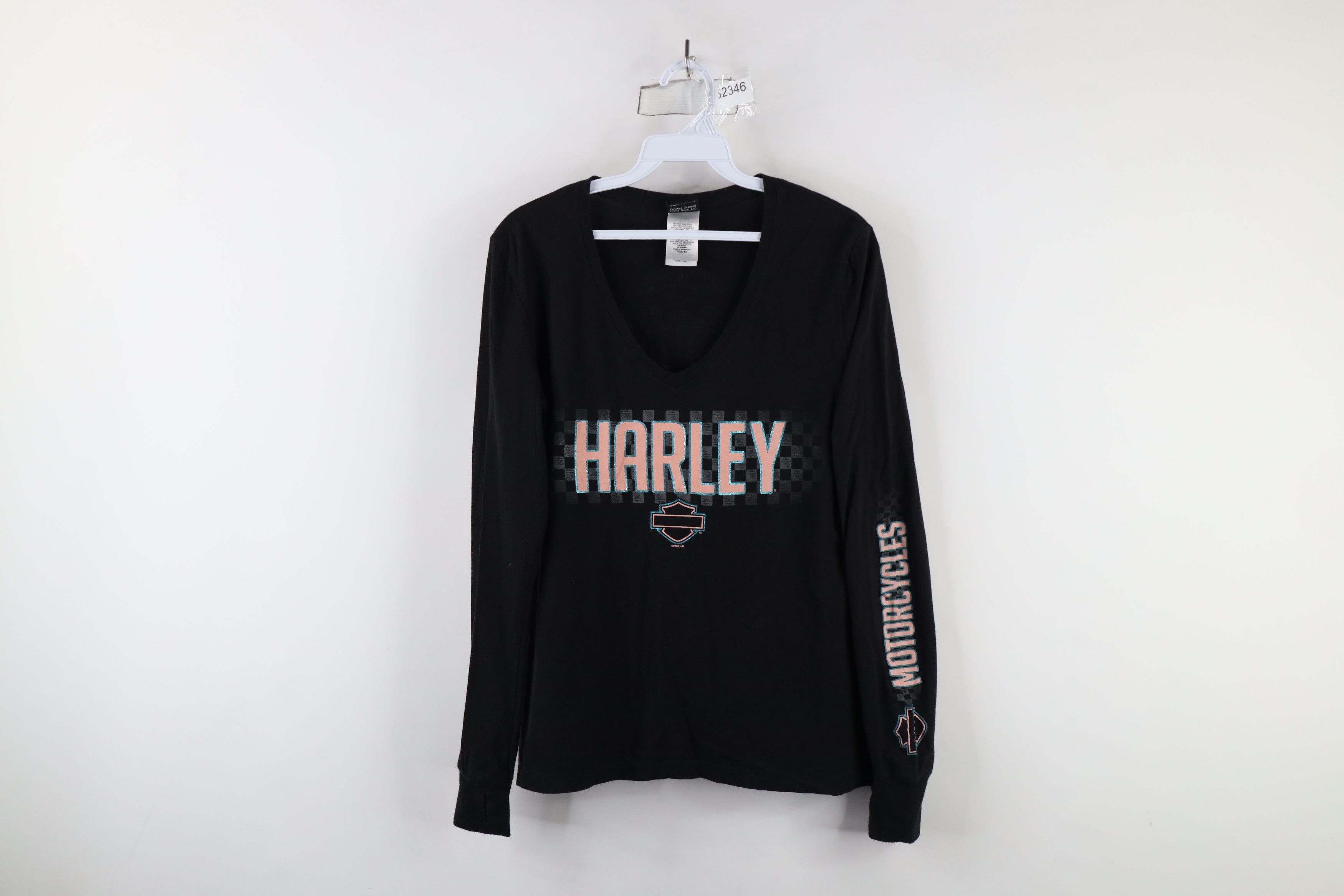 Harley Davidson × Vintage Vintage Y2K Harley Davidson Out Racing Long Sleeve T-Shirt Size M / US 6-8 / IT 42-44 - 1 Thumbnail