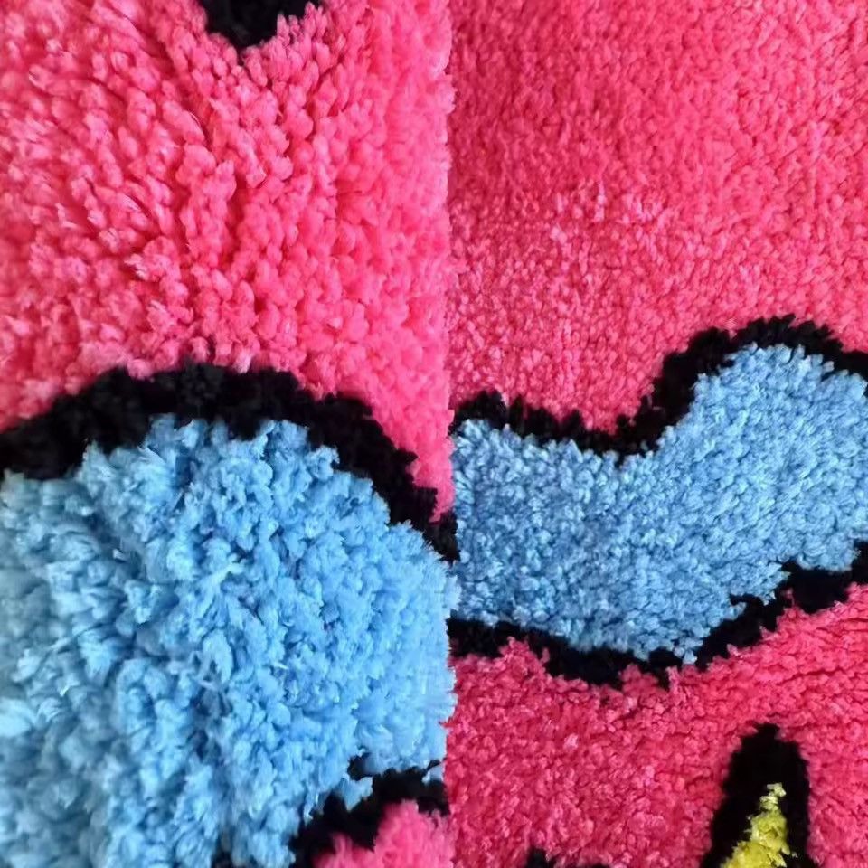 Other Pink Planet Tufted Rug Living Room Bedroom Carpet Handmade Size ONE SIZE - 5 Thumbnail