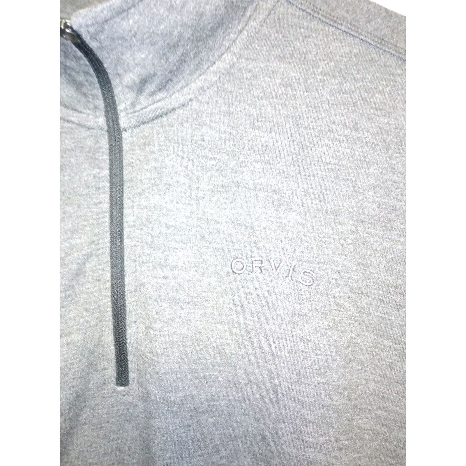 Orvis Orvis Mens Large Pullover Mock Neck 1/4 Zip Sweater Gray Size US L / EU 52-54 / 3 - 2 Thumbnail