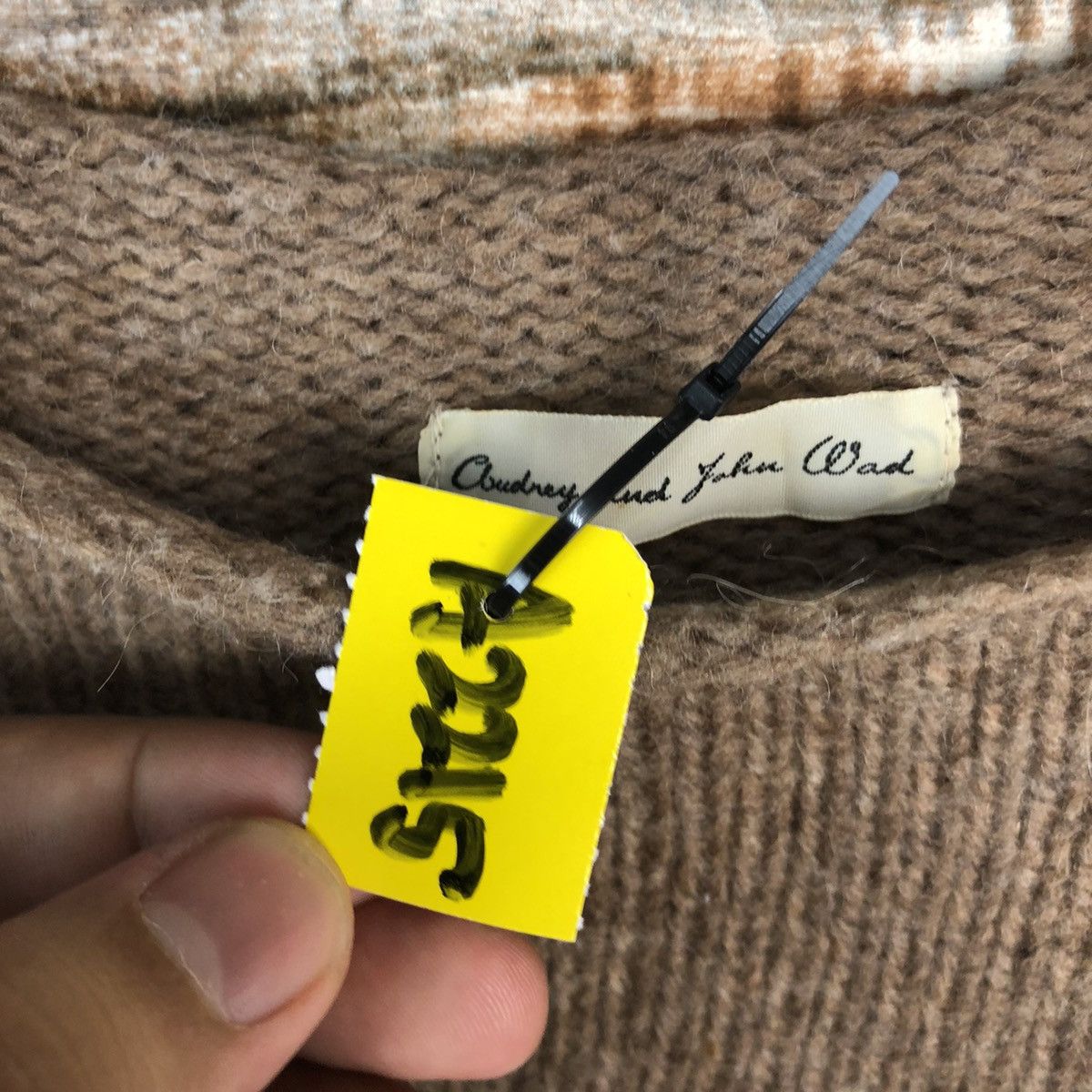 Homespun Knitwear × Japanese Brand Cloudney And John Wad wool Brown Knitwear #A2215 Size L / US 10 / IT 46 - 9 Thumbnail